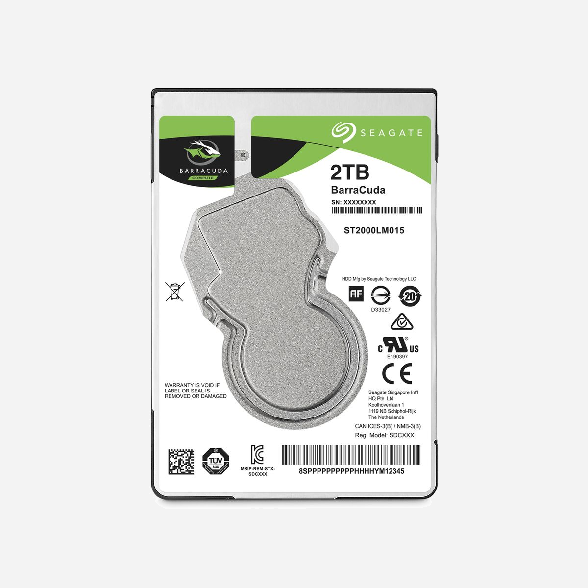 Seagate Barracuda 2To HDD 2.5" SATA III 5400trs/min 128Mo - ST2000LM015 (140MiB/s, 5.6ms, 4096 bytes/secteur, 5V) - <p>Optimisez votre stockage avec le disque dur BarraCuda de Seagate. Avec des capacités allant jusqu'à 2 To, une technologie de mise en mémoire cache multi-niveau et une fiabilité éprouvée, ce disque dur est idéal pour les PC portables et mobiles.</p>