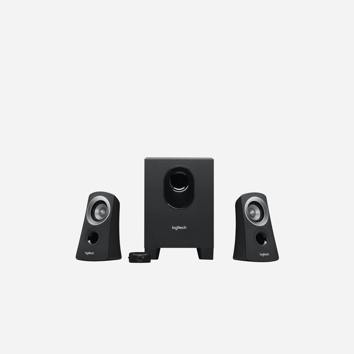 Logitech Z313 - Système Audio 2.1 PC - 25W RMS, 50W PMPO, Subwoofer 15W, Satellites 5W, 48-20000Hz, Jack 3.5mm, Télécommande filaire, Compatible Windows/macOS - <p>Profitez d'un son riche et équilibré avec le système de haut-parleurs Logitech® Z313. Facile à installer, ce système de haut-parleurs stéréo offre une puissance de diffusion de 25 watts (RMS) pour une expérience sonore immersive. Le subwoofer compact restitue des basses profondes, tandis que le boîtier de commande simplifie le réglage du volume. Idéal pour écouter de la musique, regarder des vidéos ou des films sur votre ordinateur.</p>