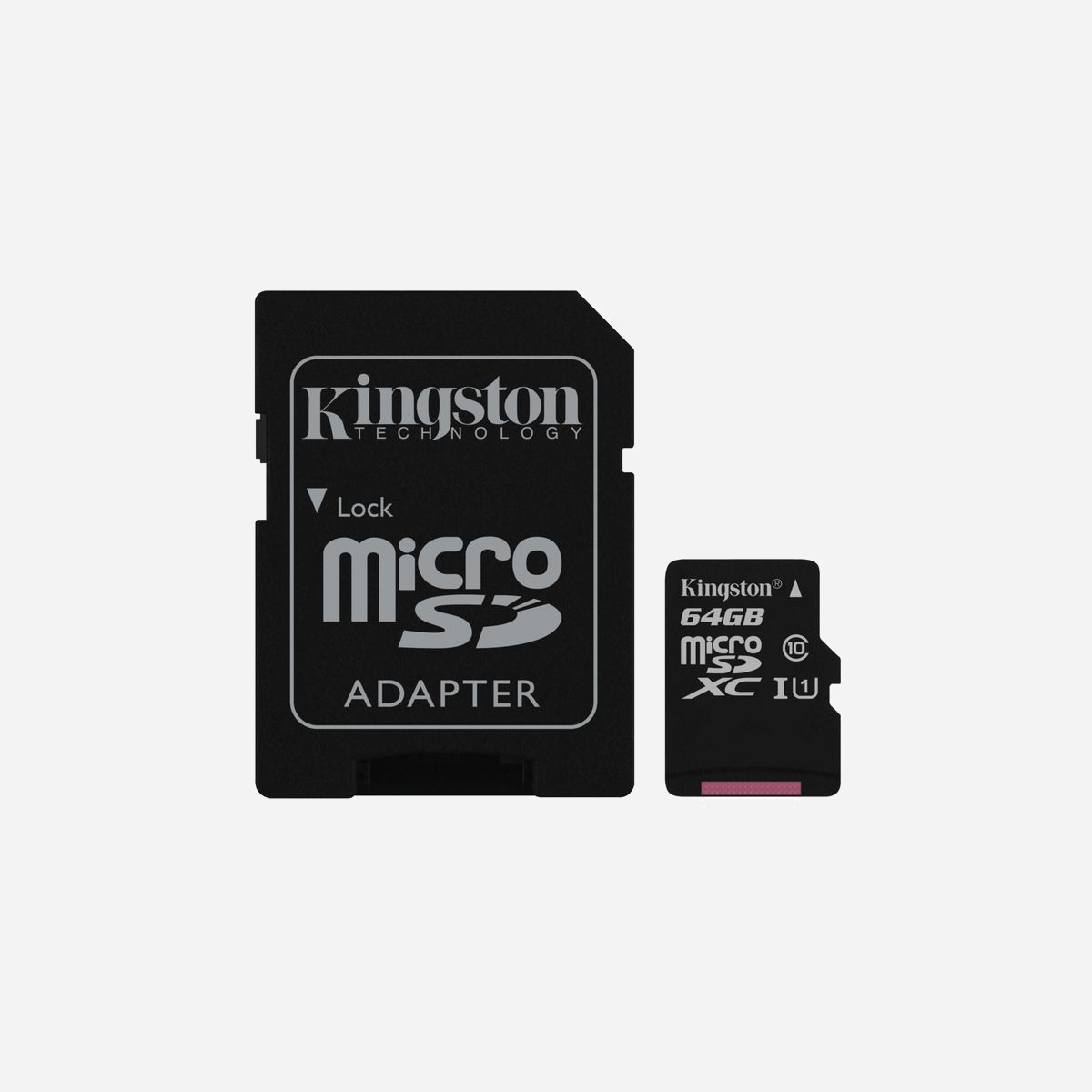 Kingston Canvas Select 64Go MicroSDXC UHS-I U1 Classe 10, lecture 80Mo/s, écriture 10Mo/s, FAT32/exFAT, résistant aux chocs et à l'eau, adaptateur SD inclus - <p>Optez pour la fiabilité de la carte microSD Kingston Canvas Select™ pour capturer vos moments en haute définition. Idéale pour les smartphones Android™ et les appareils photo numériques, cette carte est testée pour résister aux conditions difficiles. Disponible jusqu'à 128Go*.</p><p>*Capacité réelle disponible pour l'utilisateur final inférieure à celle listée. Consultez le Guide des mémoires USB : kingston.com/flashguide.</p>