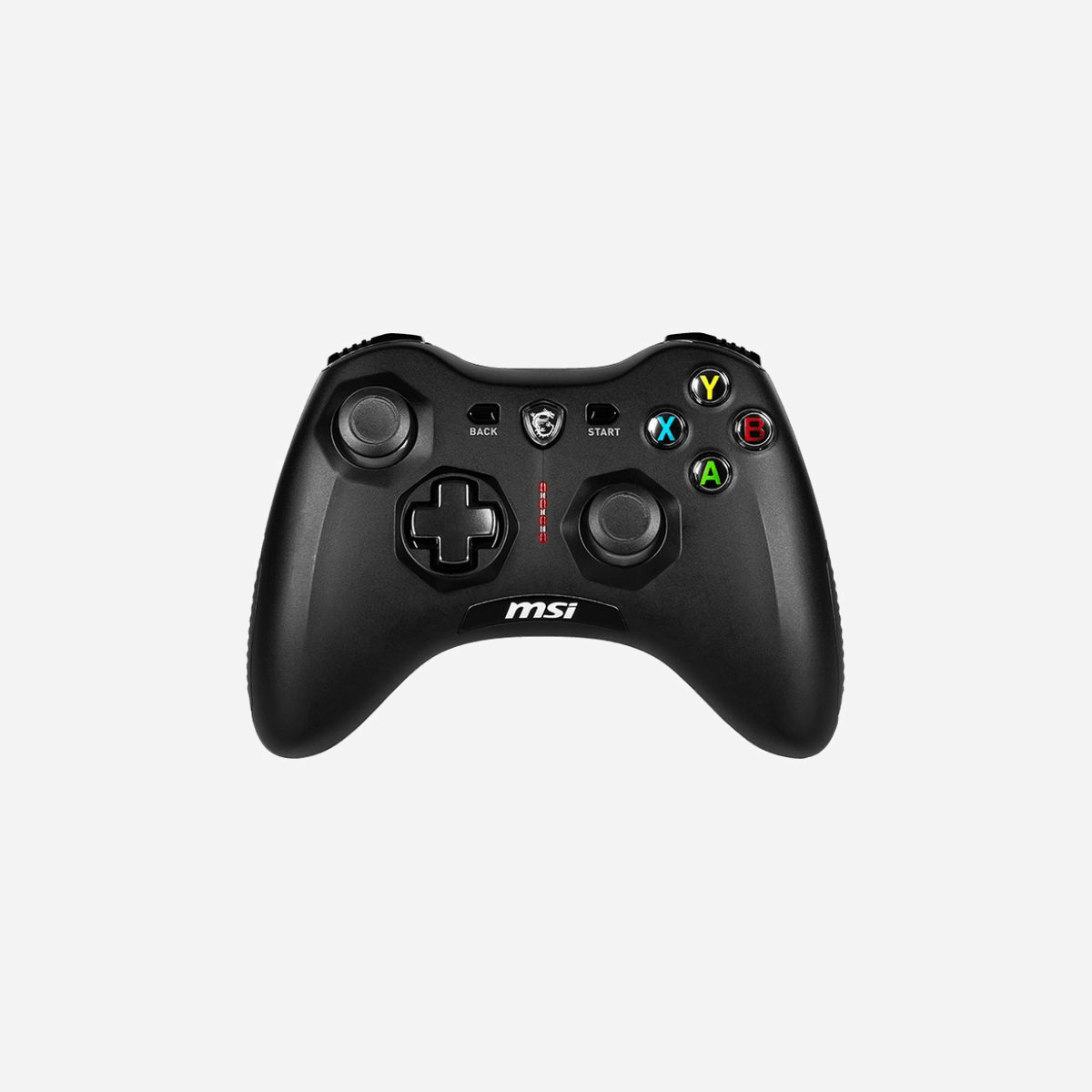 MSI Force GC30 V2 Noire - Manette de Jeu Analogique/Numérique USB 2.0/Sans Fil - PC, Android - Batterie 600 mAh - Câble 2m - MSI Force GC30 V2. Type d'appareil: Manette de jeu, Plates-formes de jeux prises en charge: Android, PC, Touches de fonction de contrôle de jeux: Touche Retour, Croix directionnelle, Touche Macro, Bouton d'allumage, Bouton Démarrer, Touche Turbo. Technologie de connectivité: Avec fil &sans fil, Interface de l'appareil: USB 2.0. Couleur du produit: Noir, Longueur de câble: 2 m. Source d'alimentation: Câble/Batterie, Type de batterie: Intégré, Technologie batterie: Lithium-Ion (Li-Ion). Largeur: 156 mm, Profondeur: 105 mm, Hauteur: 62,5 mm