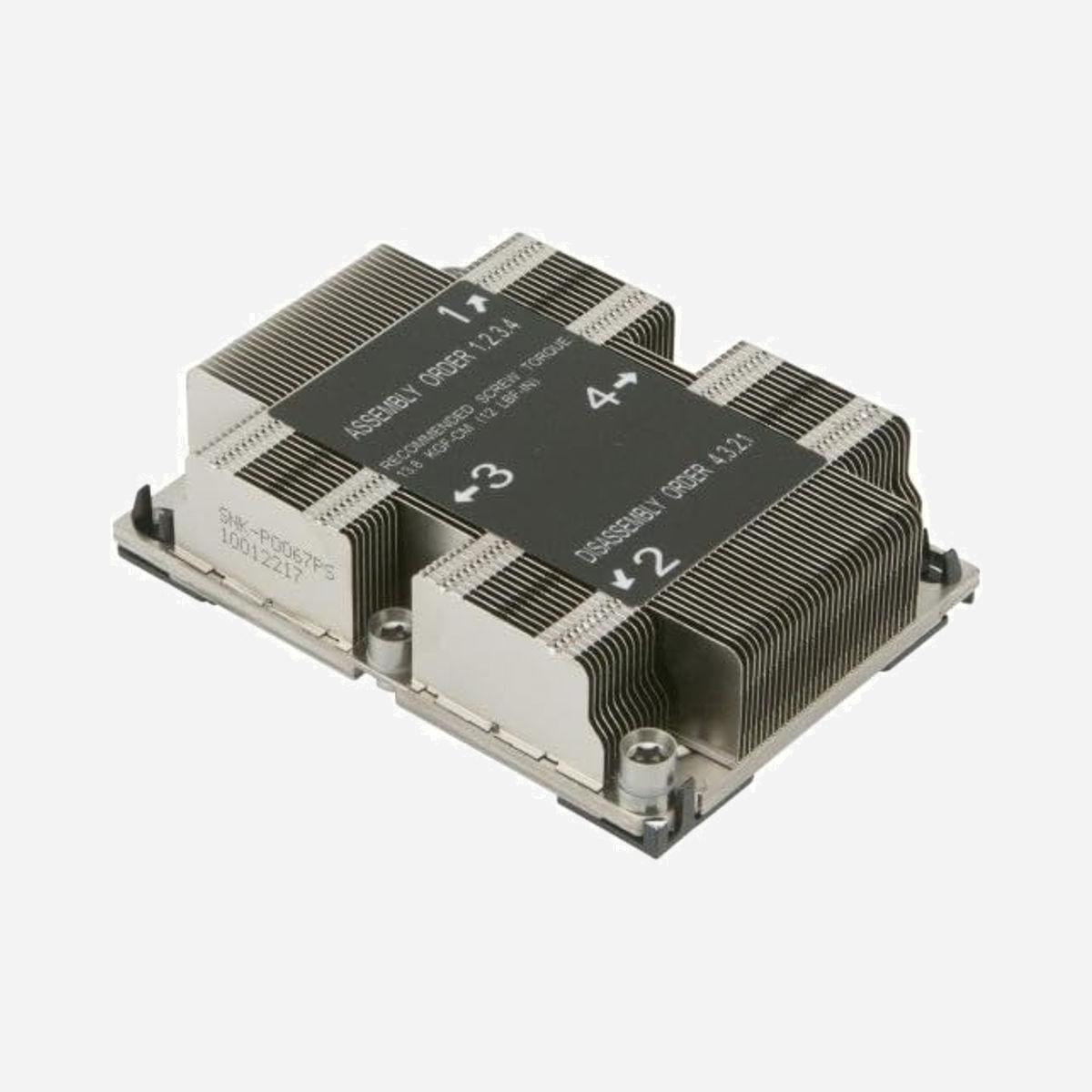 Supermicro SNK-P0067PS Dissipateur Thermique 1U pour Processeur Intel Xeon LGA 3647 (Socket P), TDP 205W - Découvrez le Supermicro SNK-P0067PS, un dissipateur thermique/radiateur de haute qualité pour un refroidissement optimal de votre processeur. Commandez dès maintenant et profitez d'une performance améliorée de votre ordinateur !