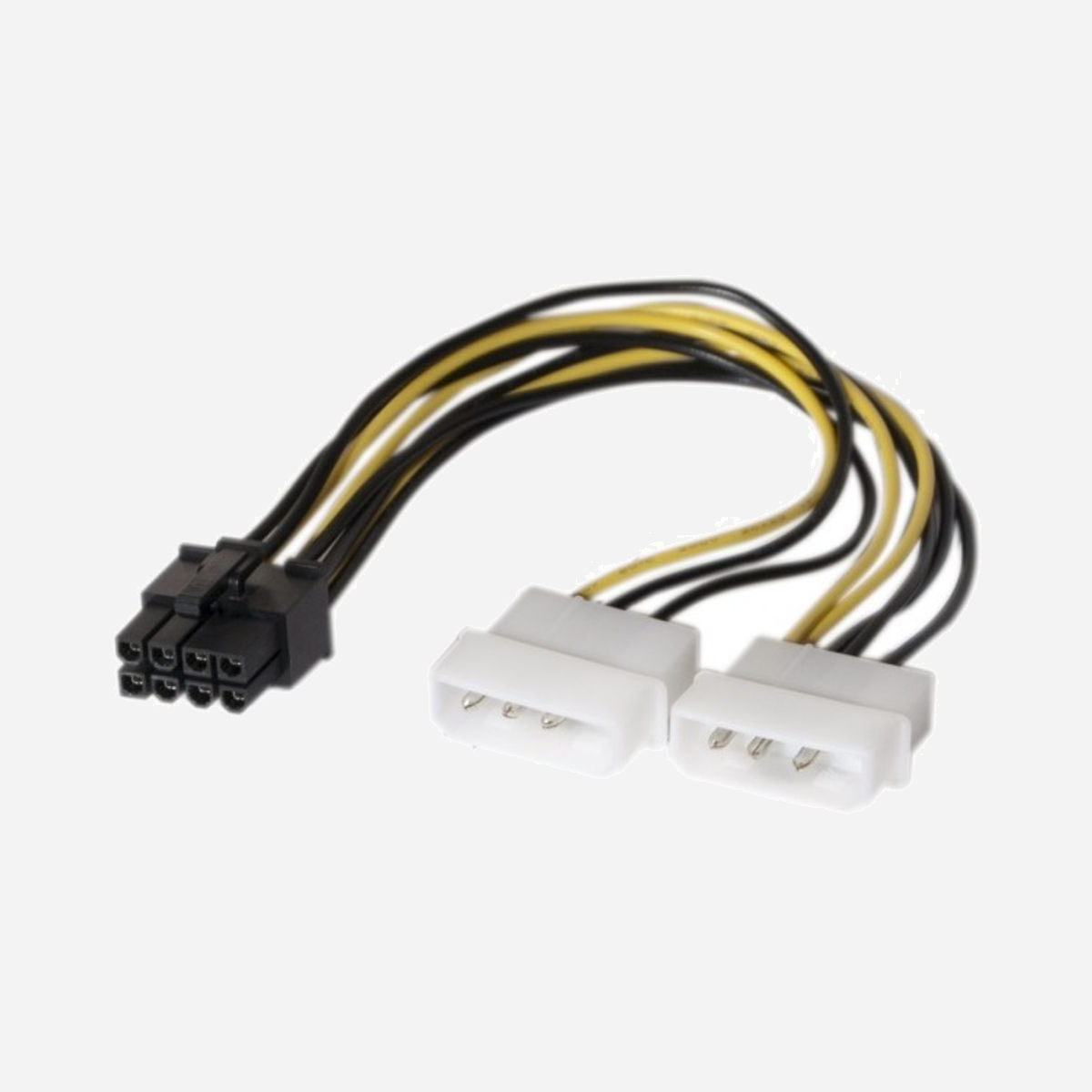 Connect 146693 - Câble Adaptateur Alimentation Interne Molex 4-pin vers PCI-E 8-pin Femelle, Blanc, Carte Vidéo - Découvrez le câble d'alimentation interne Connect 146693 pour connecter un périphérique Molex (4-pin) à un port PCI-E (8-pin). Ce câble de haute qualité garantit une transmission efficace de l'énergie. Commandez dès maintenant !