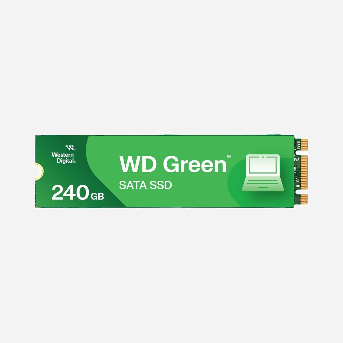 Western Digital Green SN350 240Go SSD M.2 PCIe 3.0 NVMe - Lecture 2400Mo/s, Ecriture 900Mo/s - WDS240G2G0C - TBW 60 - 80x22x2.38mm - Découvrez le SSD Western Digital Green SN350 de 240 Go au format M.2. Avec une vitesse de lecture allant jusqu'à 2400 Mo/s et une vitesse d'écriture de 900 Mo/s, ce SSD offre des performances optimales pour vos besoins de stockage. Commandez dès maintenant et profitez d'un taux de transfert des données de 8 Gbit/s.