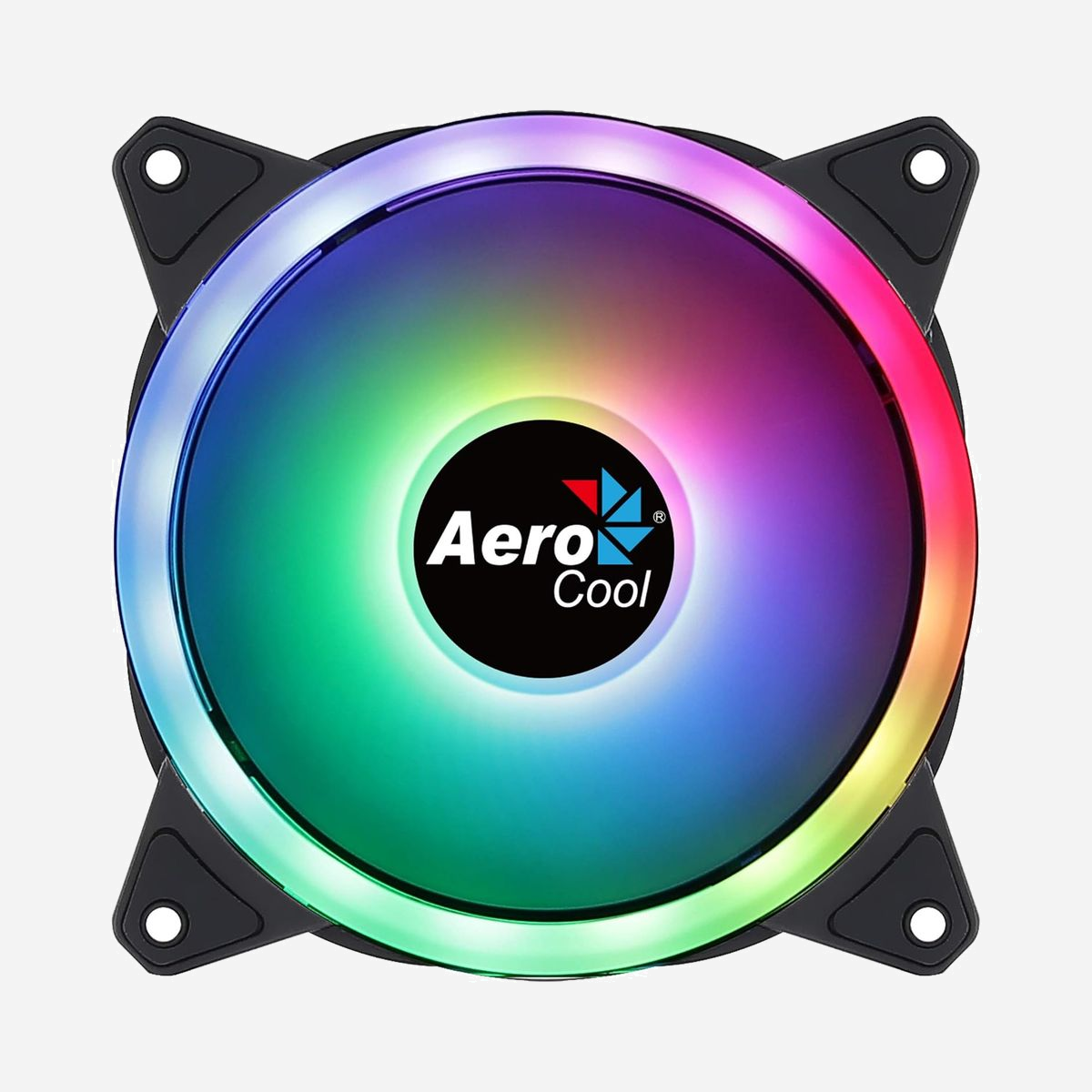 Aerocool DUO12PRO - Kit de 3 ventilateurs 120mm pour Boîtier PC, 1000 RPM, 19.7 dB, 33.4 CFM, Roulement Hydraulique, LED RGB, Connecteur 6-pin - Aerocool Duo 12 Pro. Type: Ventilateur, Diamètre du ventilateur: 12 cm, Vitesse de rotation (max): 1000 tr/min, Niveau de son (vitesse rapide): 19,7 dB, Courant d'air maximum: 33,4 cfm, Pression d'air maximale: 1,29 mmH2O, Type de roulement: Hydraulique. Largeur: 120 mm, Profondeur: 120 mm, Hauteur: 25 mm. Couleur du produit: Noir