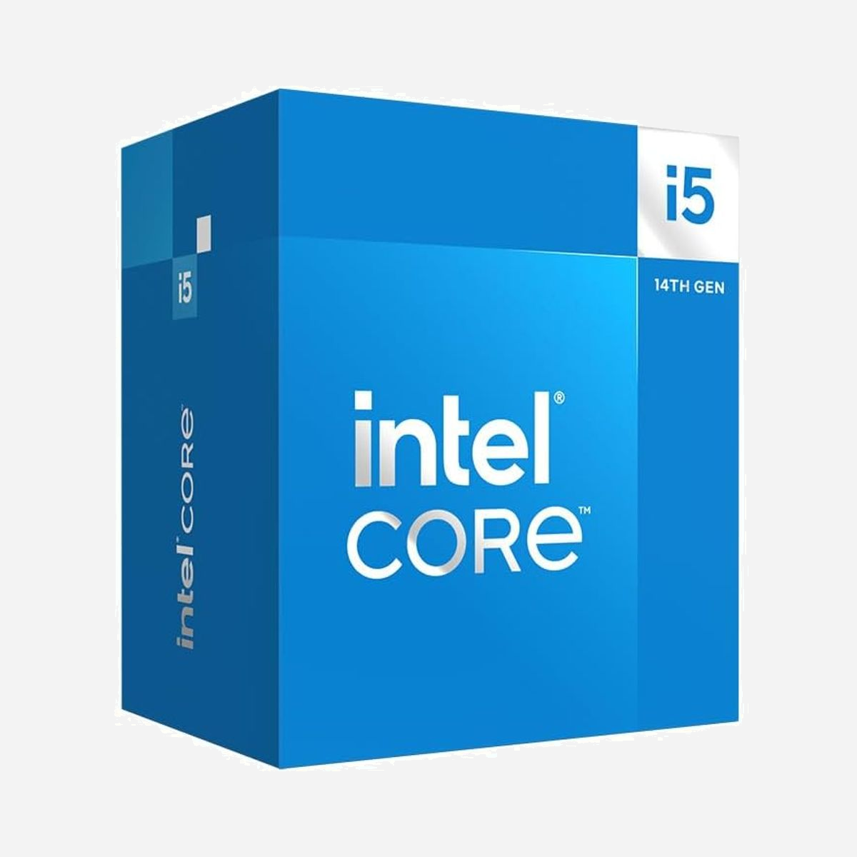 Intel Core i5-14400 - 10 Cores (6P+4E) 16 Threads - 20Mo Smart Cache - Fréquence Turbo 4.7GHz - iGPU Intel UHD Graphics 730 - LGA 1700 - DDR4/DDR5 - Intel Core i5-14400. Famille de processeur: Intel® Core™ i5, Socket de processeur (réceptable de processeur): LGA 1700, Fabricant de processeur: Intel. Canaux de mémoire: Double canal, Mémoire interne maximum prise en charge par le processeur: 192 Go, Types de mémoires pris en charge par le processeur: DDR4-SDRAM, DDR5-SDRAM. Modèle d'adaptateur graphique inclus: Intel UHD Graphics 730, Sorties de la carte graphique prises en charge: Embedded DisplayPort (eDP) 1.4b, DisplayPort 1.4a, HDMI 2.1, Fréquence dynamique (max) de carte graphique intégrée: 1550 MHz. Segment de marché: Bureau, Conditions d’utilisation: PC/Client/Tablet, Version des emplacements PCI Express: 4.0, 5.0. Taille de l'emballage du processeur: 45 x 37.5 mm