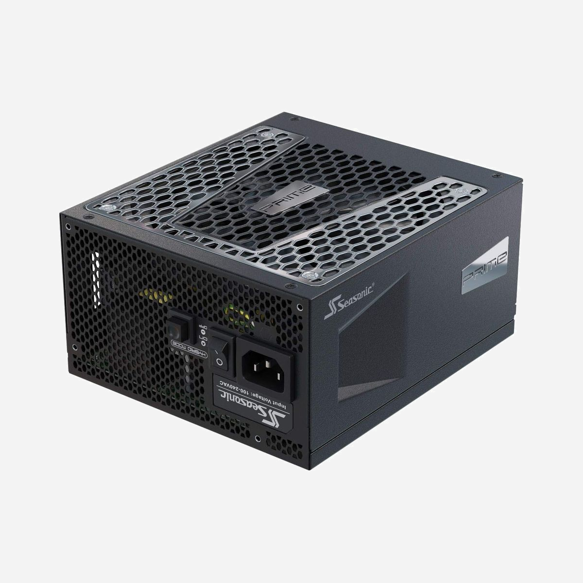 Seasonic PRIME GX-650 Alimentation 650W ATX modulaire 80 PLUS Gold - Connecteur 20+4 pin, câbles PCIe et SATA inclus - Ventilateur 13.5cm - Seasonic Prime GX-650. Puissance totale: 650 W, Tension d'entrée AC: 100 - 240 V, Fréquence d'entrée AC: 50 - 60 Hz. Connecteur de la carte mère: 20+4 pin ATX, Longueur de câble d'alimentation de carte-mère: 61 cm, Longueur du câble d'alimentation SATA: 450,470,570,700,760 mm. Utilité: PC, Facteur de forme de l'unité d'alimentation: ATX, Certification 80 PLUS: 80 PLUS Gold. Couleur du produit: Noir, Type de refroidissement: Actif, Diamètre du ventilateur: 13,5 cm. Câbles inclus: Secteur, PCIe, SATA