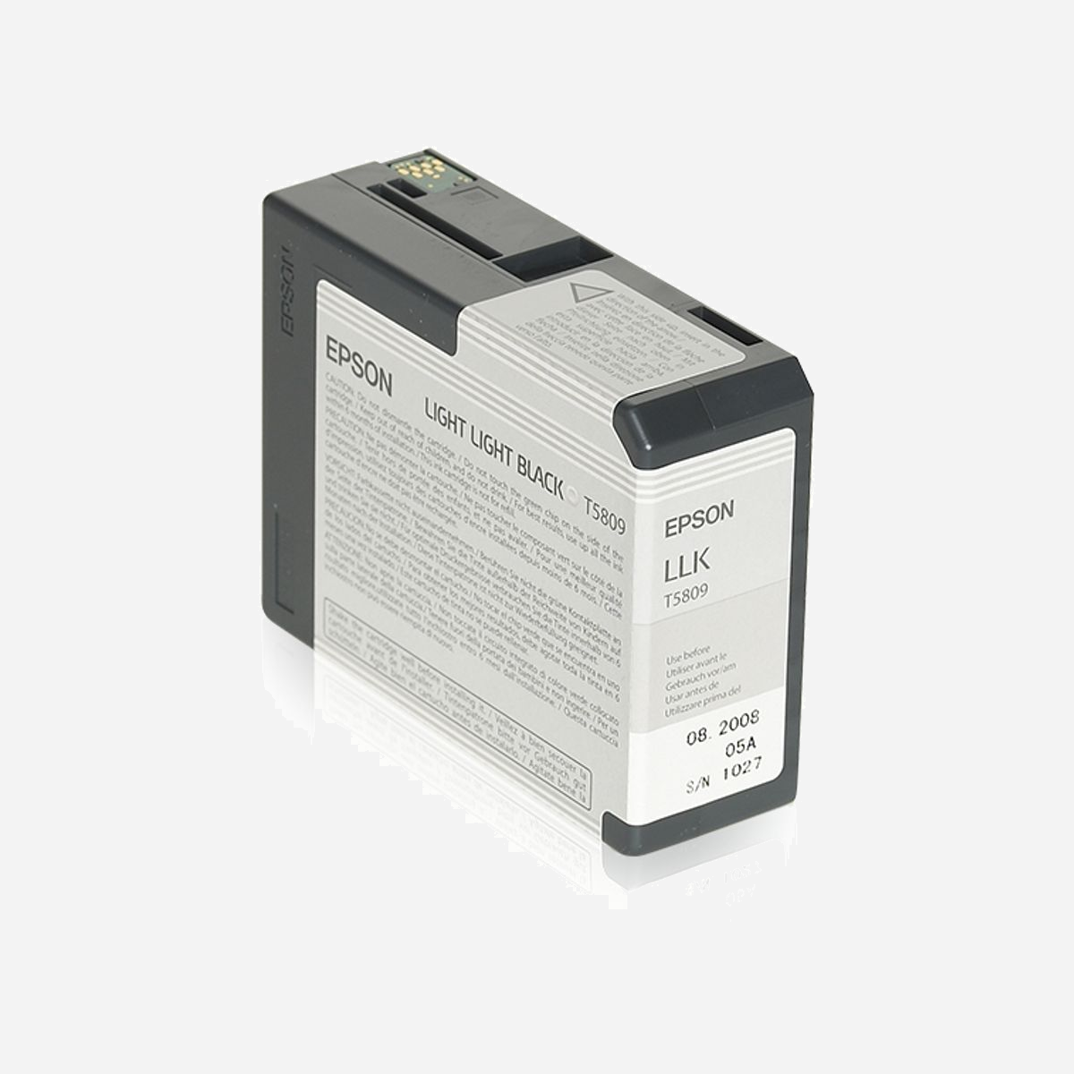 Epson C13T580900 Cartouche d'encre pigmentée gris clair 80ml pour Stylus Pro 3800/3880 - Encre noir très pâle - Epson Encre Pigment Gris Clair SP 3800/3880 (80ml). Type d’encre de couleur: Encre à pigments, Volume d'encre noire: 80 ml, Couleurs d'impression: Noir très pâle, Quantité: 1 pièce(s)
