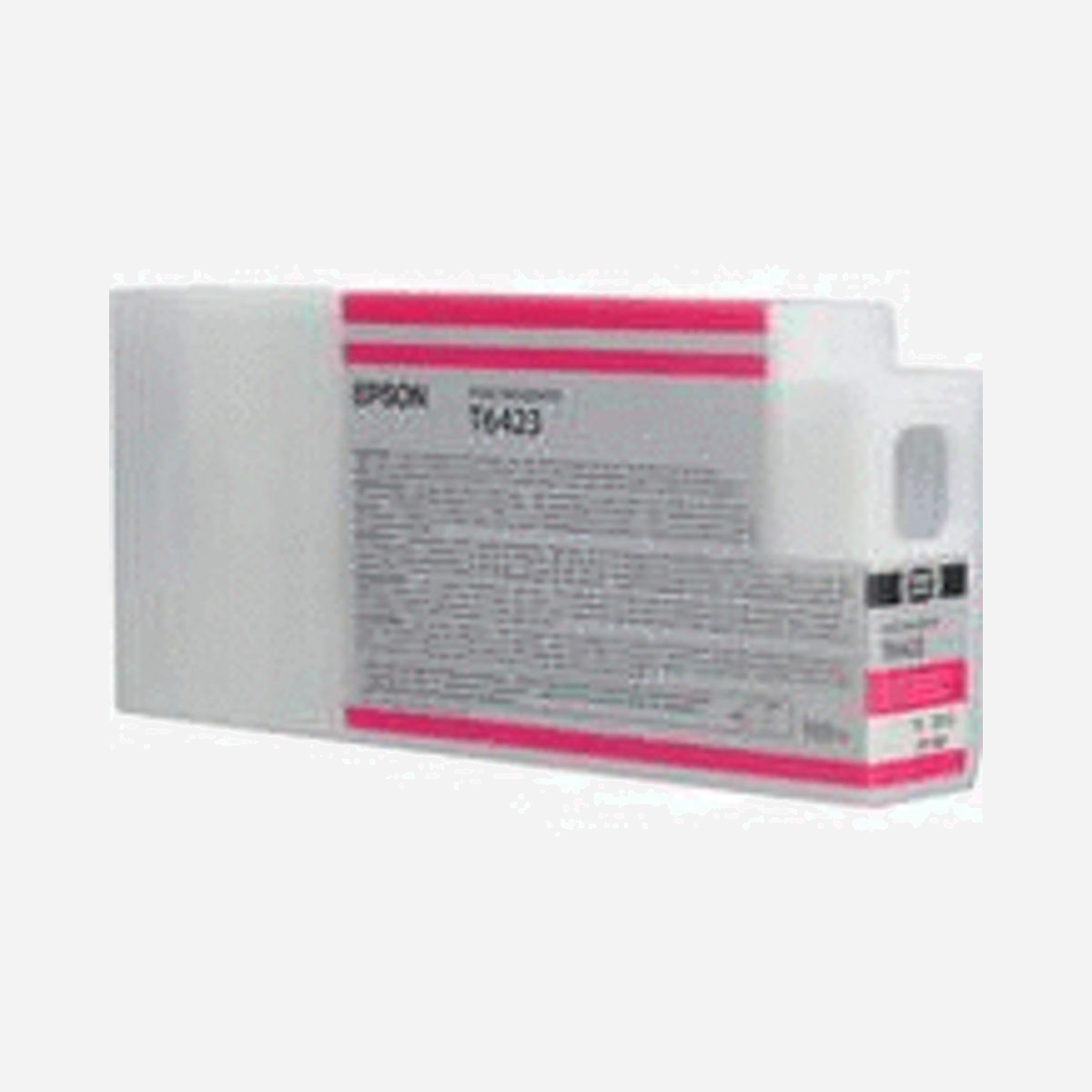 Epson Cartouche d'encre Vivid Magenta T6423 (C13T642300) - 150ml, Encre à Pigments, Jet d'Encre, Compatibilité Stylus Pro 770/7890/7900/9700/9900 - Epson T6423 Vivid Magenta Ink Cartridge (150ml). Type d’encre de couleur: Encre à pigments, Volume d'encre de couleur: 150 ml, Couleurs d'impression: Magenta vif, Quantité: 1 pièce(s)