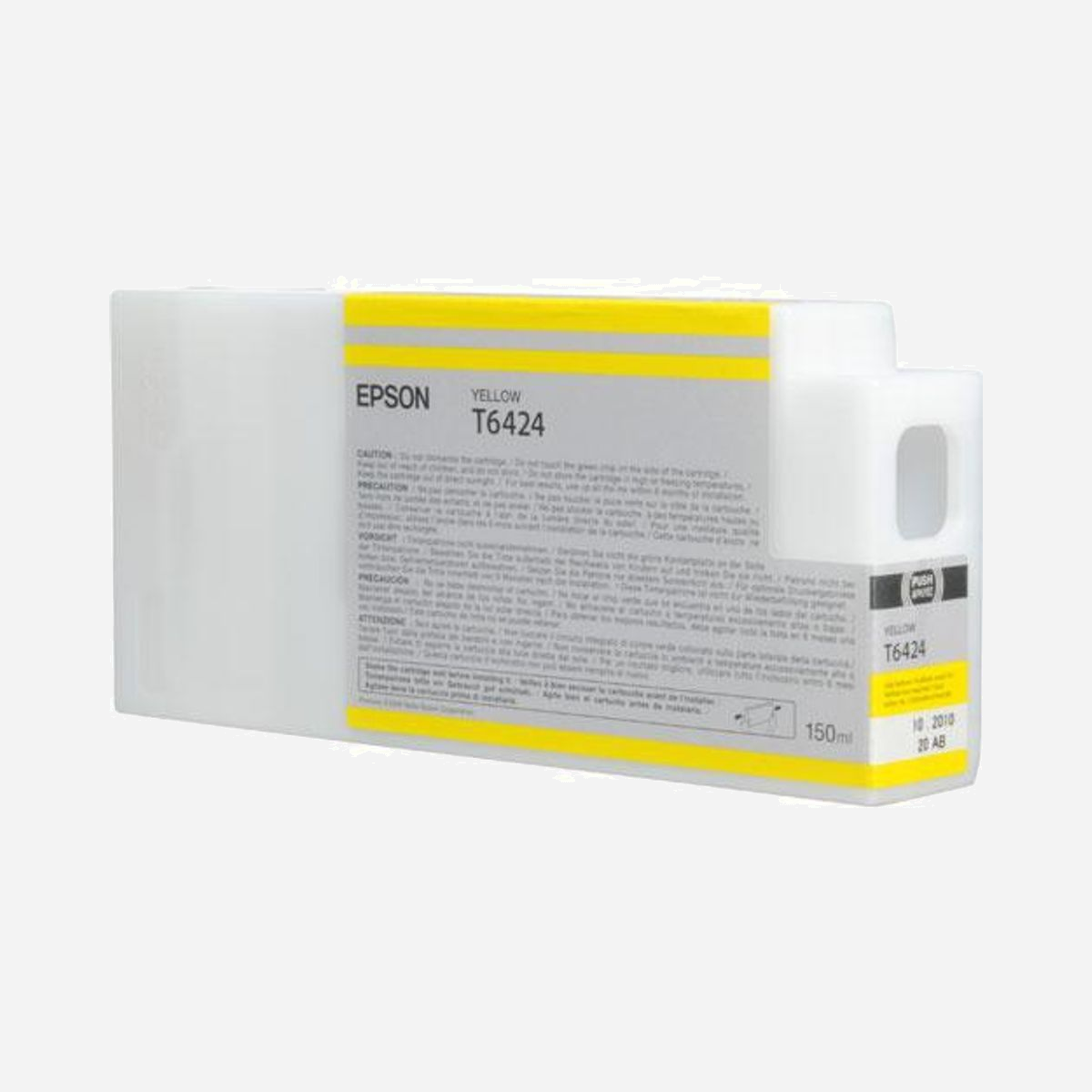 Epson Cartouche d'Encre Pigment Jaune 150ml C13T642400 pour Stylus Pro 7700/7890/7900/9700/9900 - Technologie Jet d'Encre - Epson Encre Pigment Jaune SP 7700/9700/7900/9900/7890/9890 (150ml). Type d’encre de couleur: Encre à pigments, Volume d'encre de couleur: 150 ml, Couleurs d'impression: Jaune, Quantité: 1 pièce(s)