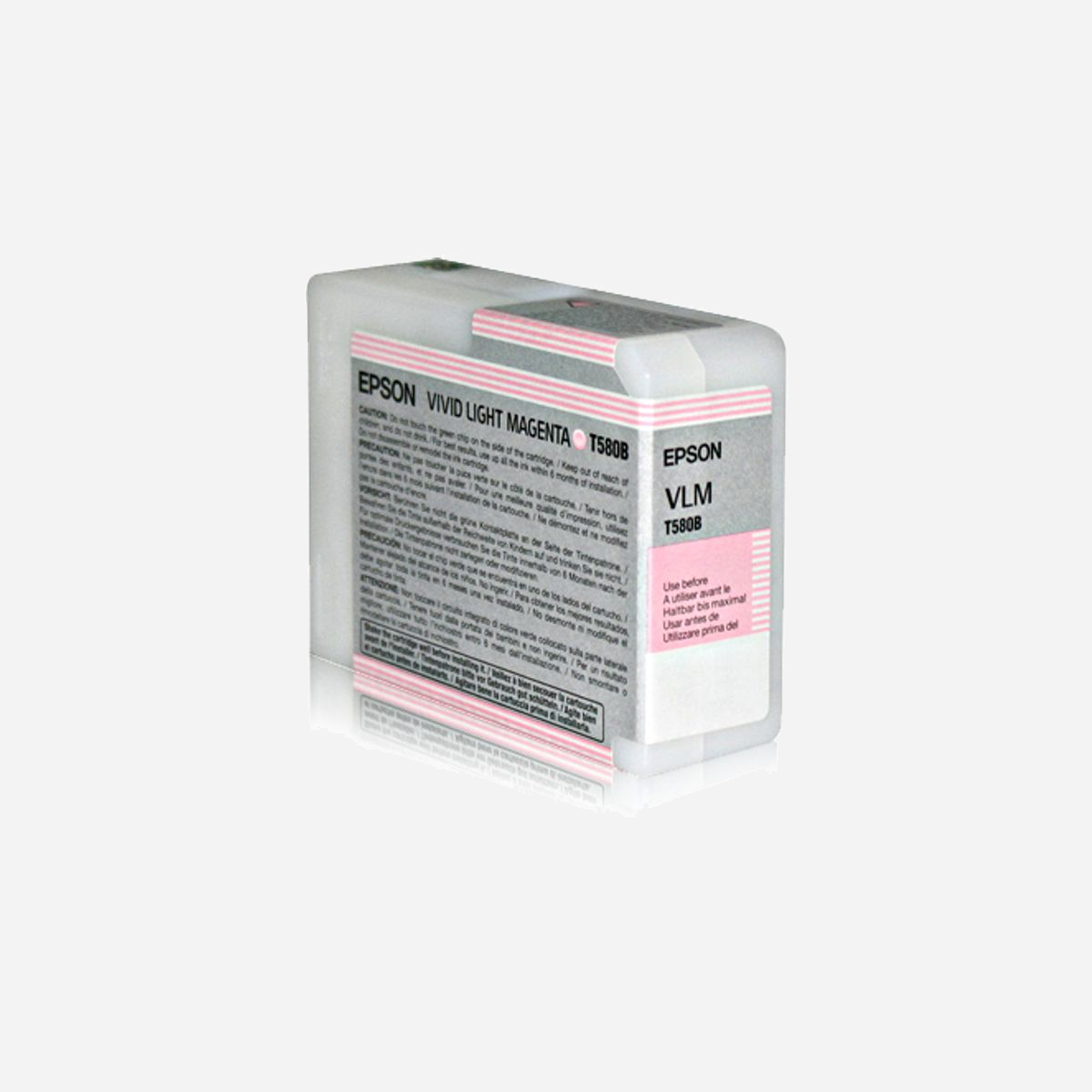 Epson Encre Pigment Vivid Magenta Clair 80ml - Stylus Pro 3880 - Référence C13T580B00 - Epson Encre Pigment Vivid Magenta Clair SP3880 (80ml). Type d’encre de couleur: Encre à pigments, Volume d'encre de couleur: 80 ml, Couleurs d'impression: Magenta vif clair, Quantité: 1 pièce(s)