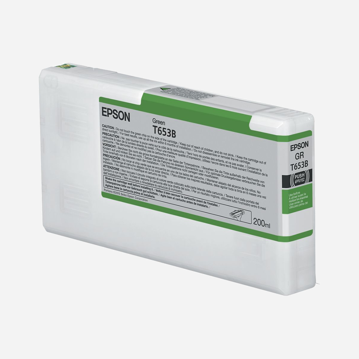Epson Encre Pigment Vert C13T653B00 200ml pour Stylus Pro 4900 – Technologie Jet d'Encre, Fabriqué en Chine - Epson Encre Pigment Vert SP 4900 (200ml). Type d’encre de couleur: Encre à pigments, Volume d'encre de couleur: 200 ml, Couleurs d'impression: Vert, Quantité: 1 pièce(s)