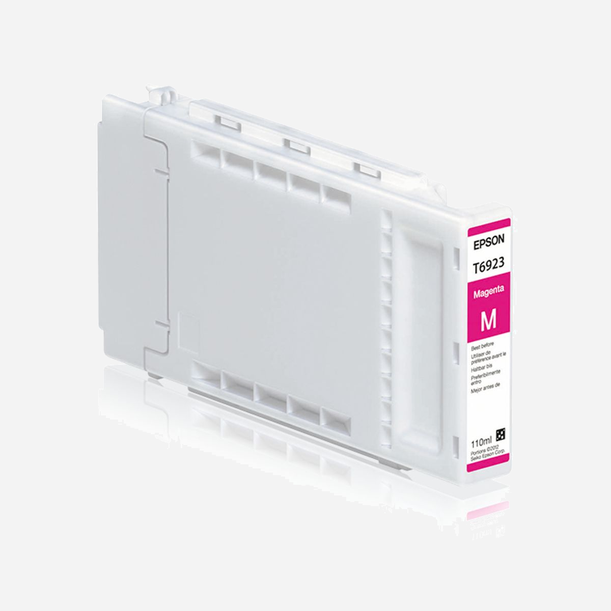 Epson UltraChrome XD Magenta - Cartouche d'encre à pigments 110ml - Référence C13T692300 - Compatible SC-T3000/T5000/T7000 - Jet d'encre - Epson Encre UltraChrome XD Magenta (110ml). Type d’encre de couleur: Encre à pigments, Volume d'encre de couleur: 110 ml, Couleurs d'impression: Magenta, Quantité: 1 pièce(s)