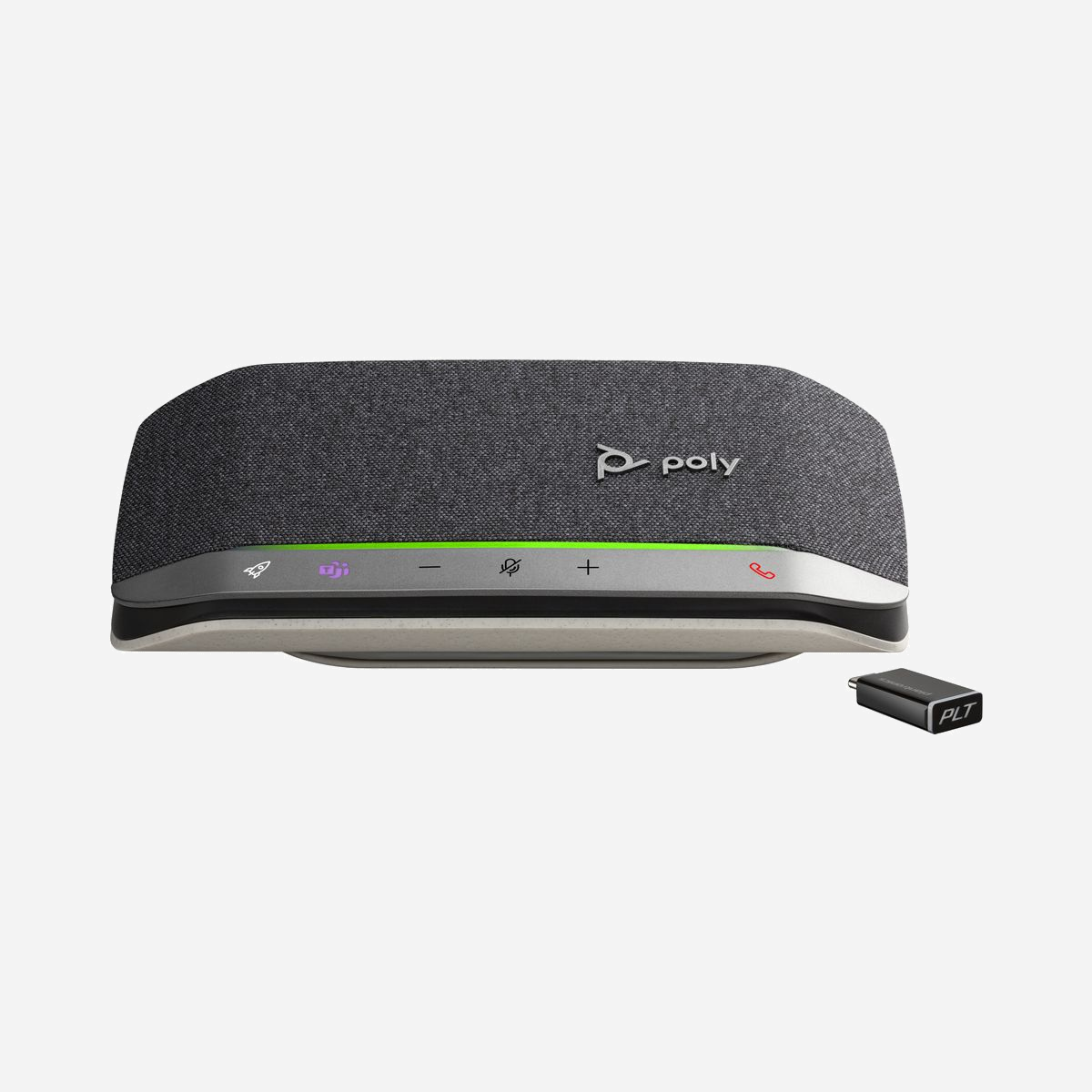 POLY Sync 20-M Haut-parleur USB-C & Bluetooth 5.1 certifié Microsoft Teams, 3 microphones, autonomie 20h, batterie Li-Ion, câble 0.715m, noir - Un son cristallin, où que vous soyez<br>Bénéficiez d’une solution professionnelle avec le haut-parleur intelligent USB / Bluetooth® Poly Sync 20, adapté aussi bien aux téléconférences qu’à l’écoute de musique, et où que vous soyez. Emportez-le partout avec vous, et profitez de jusqu’à 20 heures d’autonomie en mode conversation.