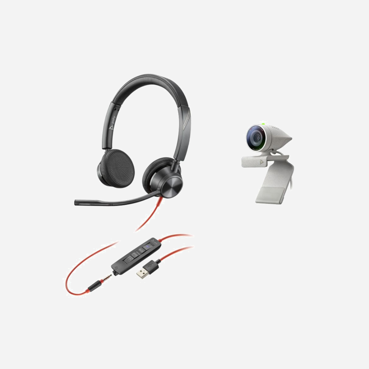 POLY Studio P5 Kit Vidéoconférence Personnelle Full HD, FOV 80°, Zoom Numérique 4x, Micro Unidirectionnel, USB-A, Contrôle PTZ, Noir/Gris - POLY Studio P5 Kit. Type de produit: Système de vidéoconférence personnelle, Nombre de personnes: 1 personne(s). Type HD: Full HD. point de vue angle (FOV): 80°, Zoom numérique: 4x. Couleur du produit: Noir, Gris