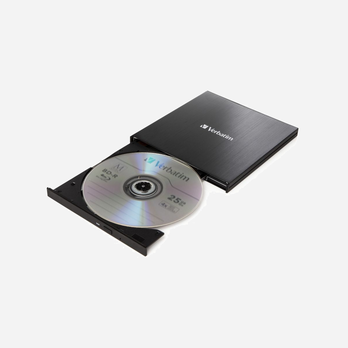 Verbatim 43889 Lecteur Graveur Blu-Ray RW Externe USB 3.1 Gen 1 Noir, BD/CD/DVD, Buffer 4Mo, Windows/macOS, 133x145x11mm, 215g - <b>Conservez vos données en sécurité</b><br><br>Les disques optiques deviennent rapidement le support le plus sûr pour archiver vos données. Malheureusement, de plus en plus de vendeurs de Notebook choisissent de faire l’impasse sur ce disque au profit de modèles minces. Verbatim a la solution grâce au graveur Blu-ray Ultra HD 4K. Utilisez-le pour créer une sauvegarde de tous les fichiers importants que vous ne voulez pas perdre, comme les photos de famille, les vidéos, les documents comptables, etc.<br><br><b>Lecteur de disque Blu-ray Ultra HD 4K</b><br><br>Visionnez vos disques Blu-ray Ultra HD 4K sur ce lecteur de disque Blu-ray externe*. Il est à peine plus grand qu’un disque Blu-ray lui-même et est alimenté par USB. Aucun adaptateur électrique supplémentaire n’est donc nécessaire. Vous pouvez l’avoir avec vous dans tous vos voyages.<br><br><b>Logiciel Gravure et Archivage de Nero</b><br><br>Le graveur Blu-ray externe ultramince 4K Ultra HD est compatible avec une vaste gamme de disques optiques. D’un disque BDXL de 100 Go à un simple CD de 700 Mo ! Le logiciel Gravure et Archivage de Nero primé comprend plusieurs fonctionnalités spéciales, notamment DiscSpan, MediaHome et la technologie SecureDisc afin de vous aider à organiser, graver et archiver vos fichiers importants avec succès. Diverses options de diffusion, telles que l’application Nero Streaming Player, vous permettent de diffuser vos films, photos, diaporamas et autres médias sur divers appareils comme des smartphones, des tablettes et des télévisions intelligentes. Vous pouvez même ajouter une protection par mot de passe pour plus de sécurité et une signature électronique afin que tout le monde sache que vous détenez les droits d’auteur.<br><br><b>Gravure rapide</b><br><br>Grave un DVD standard à une vitesse de 8x, un disque Blu-ray simple et double couche à une vitesse de 6x et un disque BDXL à une vitesse de 4x. Le graveur Blu-ray Ultra HD 4K prend en charge la protection contre le vidage de tampon, évitant ainsi les problèmes lors du processus d’enregistrement.<br><br><b>Économisez de l’énergie</b><br><br>Le graveur Blu-ray a également été conçu pour économiser de l’énergie. Il prend en charge l’ODD (lecteur de disque optique) à consommation nulle, permettant ainsi de réduire la consommation d’énergie du lecteur optique à zéro dans le système d’exploitation pour économiser l’énergie lorsque le lecteur n’est pas en service.<br><br><b>Contenu de l’emballage</b><br><br>Graveur Blu-ray externe ultramince 4K Ultra HD<br>Câble USB type-C vers USB type-A<br>Adaptateur USB type-A vers USB type-C<br>Logiciel Gravure et Archivage de Nero sur CD<br>Manuel sur CD<br>Guide d’installation rapide