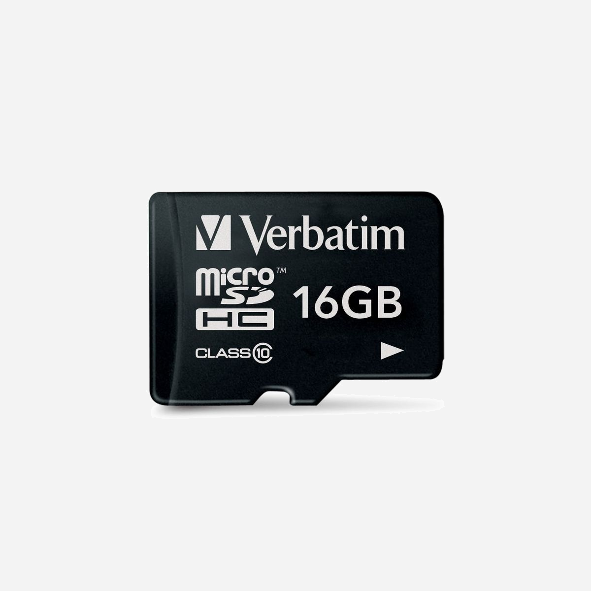 Verbatim MicroSDHC 16Go Classe 10 - Vitesse Lecture/Écriture 10 Mo/s - Noir - Référence 44010 - Compatible SDHC - Les cartes mémoire microSDHC, les plus petites à l'heure actuelle, sont spécialement conçues pour les téléphones portables. Peu gourmandes en énergie, elles augmentent l'autonomie de votre téléphone. Elles peuvent également être utilisées dans des GPS, des lecteurs MP3, des appareils photos numériques et des PDA. <br><br>La liste des appareils compatibles s'allonge chaque jour. Les cartes mémoire microSD de Verbatim sont compatibles avec tous les périphériques équipés d'un emplacement SDHC, lorsqu'elles sont utilisées avec l'adaptateur SD.<br><br>Toutes les cartes sont dotées de la dernière technologie de gestion du copyright pour vérifier la légalité du transfert de données numériques (images, films, musique, etc.) sur des réseaux informatiques et à des fins d'utilisation personnelle.<br><br>SD High Capacity (SDHC) est la nouvelle carte mémoire SD, conçue selon les spécifications SDA 2.0 et dotée d'une capacité de plus de 2 Go. Ses avantages incluent une plus grande capacité de stockage et un transfert de données plus rapide. La spécification d'indice de vitesse classe les performances par numéro et offre une méthode de calcul des performances. La spécification Classe 10 indique une vitesse de transfert de données minimum de 10 Mo/s.<br><br>*1 Go = 1 milliards d’octets. La capacité de stockage disponible sera plus basse; le périphérique utilise jusqu’à 10% de la mémoire pour le format et autres fonctions.