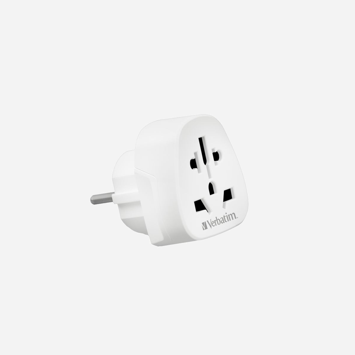 Verbatim Adaptateur Secteur Universel Type F vers Multi-Prises (Type A/B/C/G/I/J/L/N) 100-250V 10A 2500W Max, Boîtier PC Blanc 58x50x51mm - Verbatim WTEU-02. Type de connecteur de fiche: Type F, Type de connecteur à douille: Universel, Facteur de forme du connecteur 1: Droit. Largeur: 58 mm, Profondeur: 50 mm, Hauteur: 51 mm. Largeur du colis: 62 mm, Profondeur du colis: 73 mm, Hauteur du colis: 73 mm