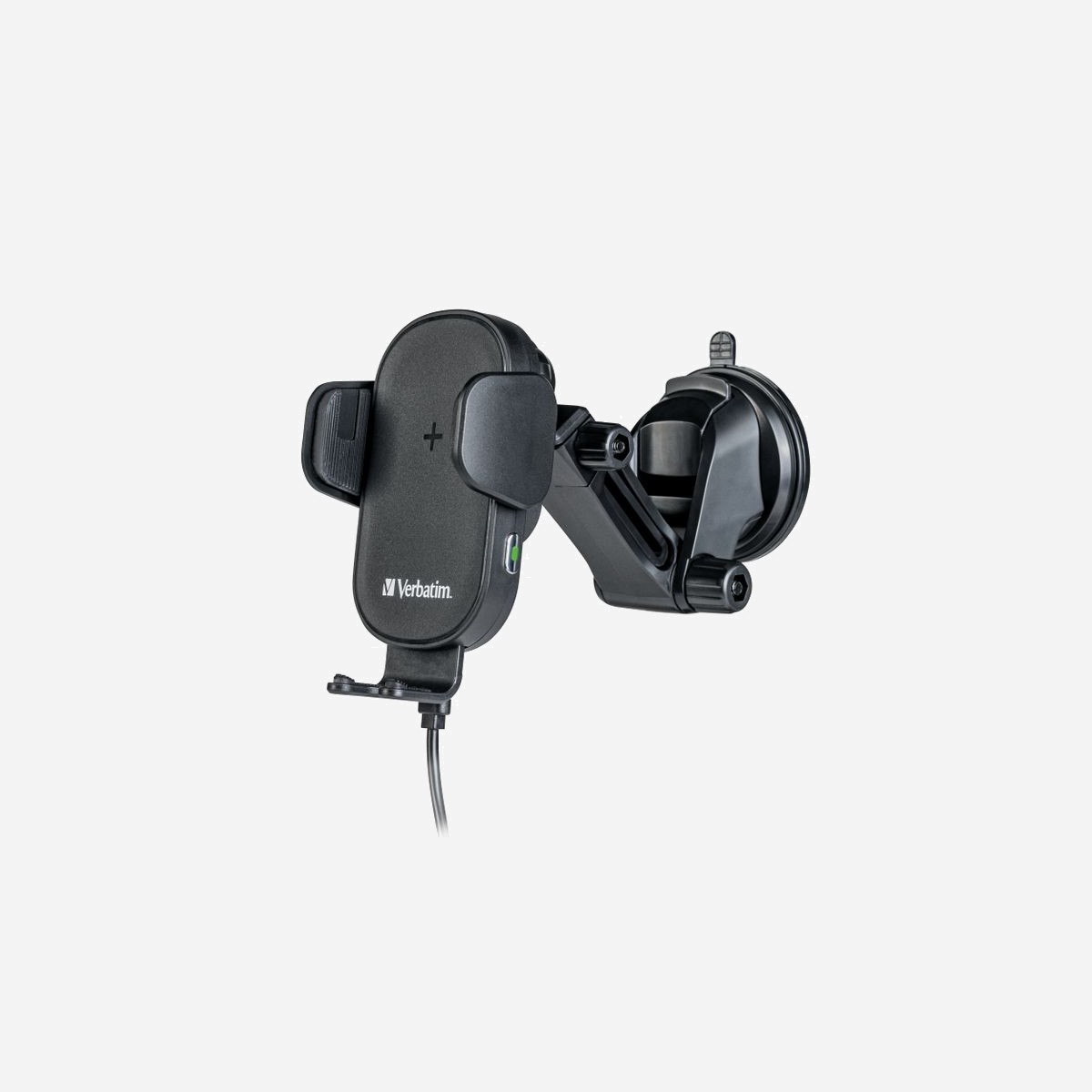 Verbatim FWC-01 Support Actif Smartphone Voiture Ventouse Chargeur USB Type-C Quick Charge 3.0 Recharge Sans Fil Largeur 6-9cm Noir - Verbatim FWC-01. Type d'appareil mobile: Mobile/smartphone, Type: Support actif, Usage adapté: Voiture, Couleur du produit: Noir