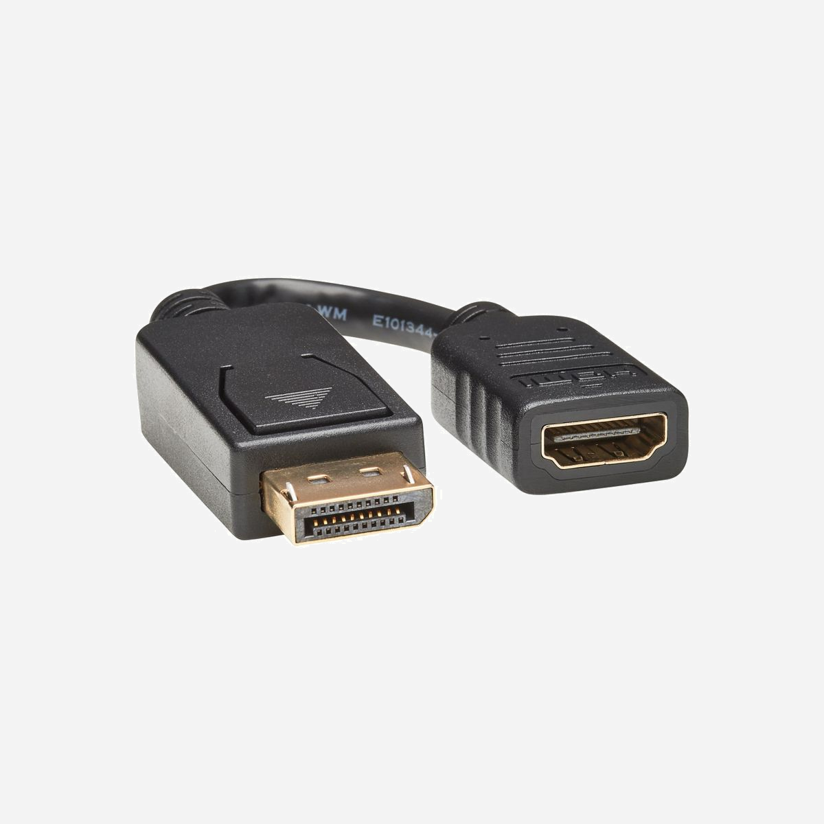 Tripp Lite P136-000 Adaptateur Vidéo DisplayPort Mâle vers HDMI Femelle 0.15m, Résolution 1920x1200 60Hz, Audio 7.1, RoHS, Noir - Tripp Lite P136-000. Longueur de câble: 0,15 m, Connecteur 1: DisplayPort, Connecteur 2: HDMI. Certificats de conformité: RoHS. Largeur du colis: 177,8 mm, Profondeur du colis: 12,7 mm, Hauteur du colis: 228,6 mm. Quantité: 1 pièce(s). Largeur du casier principal (externe): 348 mm, Longueur du casier principal (externe): 25,4 mm, Hauteur du casier principal (externe): 398,8 mm