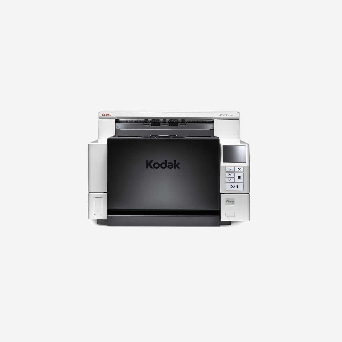 Kodak Alaris i4250 Scanner ADF A3 600 DPI, 110 ppm/220 ipm, CCD, USB 3.2, Jusqu'à A3, 500 feuilles, Perfect Page, Pilotes TWAIN/ISIS, Windows/Linux - <b>Un nouveau regard sur les performances remarquables</b><br>Des services de courrier, des départements de production et des bureaux de service débordés font confiance depuis des années à la combinaison de qualité, productivité et tarifs accessibles des scanners KODAK de la série i4000. Ils constituent le choix idéal pour enchaîner des heures de numérisation ininterrompue. Nous avons mis à niveau les performances de la ligne initiale et ajouté un nouveau modèle encore plus rapide. Découvrez pourquoi les scanners KODAK de la série i4000 sont constamment les premiers dans leur catégorie.<br><br><b>Réduisez les interruptions, optimisez la productivité</b><br>-Numérisez rapidement des tâches volumineuses grâce à des fonctionnalités de gain de temps et à la capacité de traiter jusqu’à<br>125 000 pages par jour.<br>-Le panneau de commande interactif plus grand permet aux opérateurs d’en faire davantage sans avoir recours au PC hôte.<br>-Gérez les doubles insertions, évitez d’endommager les documents et réduisez la nécessité de devoir numériser à nouveau grâce à la Protection intelligente des documents et à la rotation automatique des images.<br>-Contrôlez instantanément les flux de production grâce à la lecture des codes-barres.<br><br><b>Une qualité d’image proche de la perfection</b><br>Obtenez des images à la fois nettes et précises quelle que soit la qualité des originaux grâce à la toute dernière technologie de traitement d’image Perfect Page.<br><br>Restez productif grâce à l’alimentation de documents améliorée<br>Passez moins de temps à charger les documents et davantage à avancer dans votre travail grâce au plateau d’entrée pouvant accueillir 500 pages ainsi qu’à la technologie d'empilage contrôlé.<br><br>Numérisez facilement un mélange de documents de différentes tailles et épaisseurs : celles-ci pouvant aller des cartes de visite aux dossiers de documents.<br><br><b>Il est désormais plus facile que jamais de prendre le contrôle</b><br>Éliminez facilement les interruptions dans la numérisation de lots volumineux et variés grâce au comptage simple de patchs et à la technologie d’impression recto.<br><br>Éditez, améliorez et gérez tous les types de documents grâce au logiciel KODAK Capture Pro édition limitée.<br><br><b>Une vitesse de nouveau améliorée</b><br>Avec une capacité de numérisation de 150 ppm, le nouveau scanner KODAK i4850 est le plus rapide de la gamme.<br><br><b>Des scanners fiables, une assistance qui l’est tout autant</b><br>Choisissez parmi une large gamme de contrats de Service et d'assistance afin de protéger votre investissement et de maintenir votre productivité à son meilleur niveau.