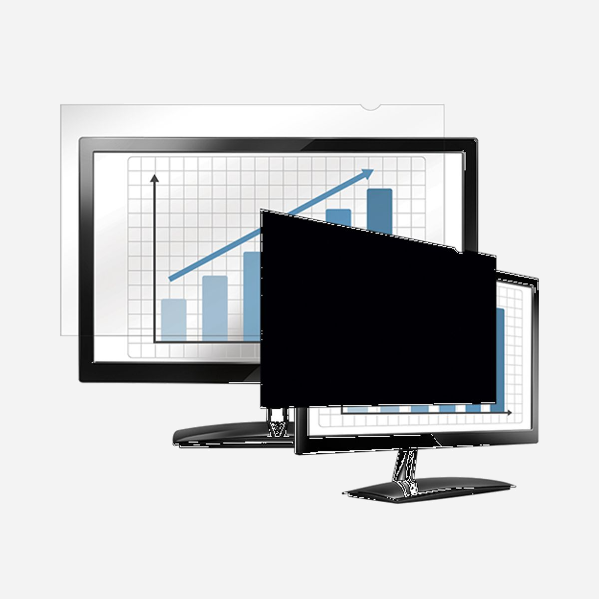 Fellowes PrivaScreen 27" (68.6cm) Filtre de confidentialité sans bords 16:9 LCD (335x597mm) anti-reflet, angle de vue 30°, résistant aux rayures, compatible écran tactile. - Fellowes PrivaScreen. Taille maximale de l’écran: 68,6 cm (27"). Format d'image: 16:9. Convient pour: Moniteur, Type: Filtre de confidentialité sans bords pour ordinateur. Fonctions de protection: Résistant aux rayures, Limites de l’angle de vue: 30°. Poids: 30 g