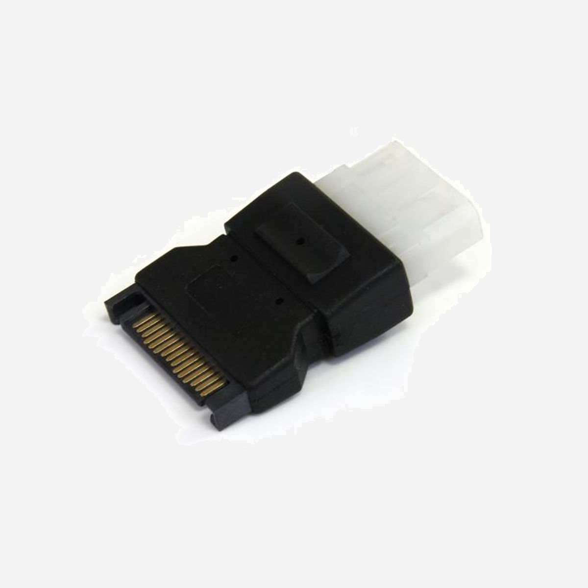 StarTech.com Adaptateur d'Alimentation SATA vers LP4, Connecteurs 15-pin SATA mâle vers 4-pin LP4 femelle, RoHS, 35x50x10mm, 20g - Alimentez un disque dur IDE à partir d'une connexion d'alimentation SATA.<br/><br/>Ce câble adaptateur d'alimentation SATA vers LP4 dispose de deux connecteurs d'alimentation; un LP4 femelle et un SATA mâle, vous permettant de connecter un disque dur IDE à un connecteur d'alimentation Serial ATA fourni par l'alimentation de l'ordinateur.<br/><br/>The StarTech.com Advantage<br/>