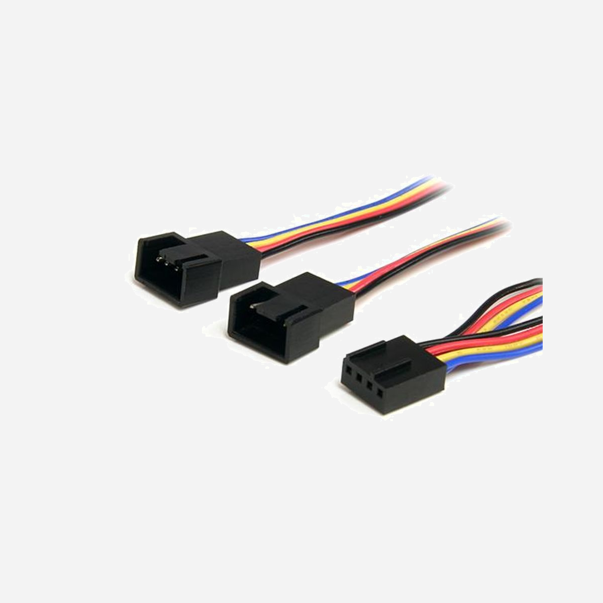 StarTech.com FAN4SPLIT12 - Câble Répartiteur d'Alimentation Ventilateur 4-Pin (PWM) 31cm - 1x Molex 4-Pin Mâle vers 2x Molex 4-Pin Femelle - Raccordez deux ventilateurs à 4 broches (PWM) à un seul connecteur d'alimentation de ventilateur de carte mère<br/><br/>Le câble répartiteur d'alimentation pour ventilateurs FAN4SPLIT12 vous permet de brancher deux ventilateurs à 4 broches (PWM) à un seul connecteur d'alimentation de carte mère, et d'optimiser ainsi la capacité de refroidissement de votre ordinateur.<br/><br/>Solution flexible pour positionner les ventilateurs PC selon les besoins<br/><br/>The StarTech.com Advantage<br/>