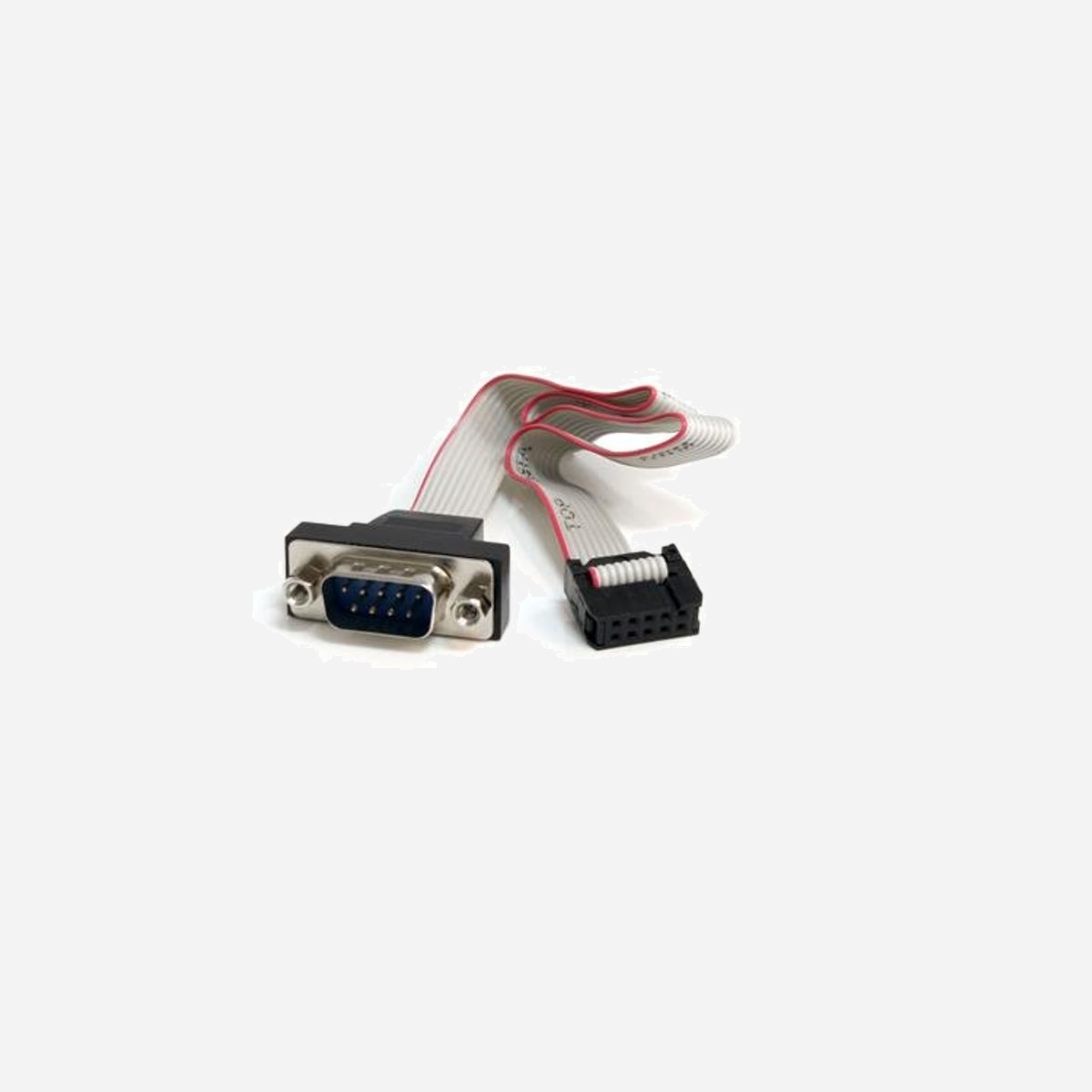 StarTech.com - Câble Série DB9 Mâle vers IDC 10 Broches Carte Mère - 41cm - AWG28 - Connecteur 1 Mâle, Connecteur 2 Femelle - Gris - Conforme CE/REACH/RoHS - Transformez une embase série IDC de carte mère en connecteur série R232 10 broches montable sur panneau<br/><br/>Le câble série IDC de 41 cm PNL9M16 vers série à montage sur panneau possède une connexion de 10 broches (IDC) pour adaptateur de carte mère d'un côté et un port connecteur mâle DB9 à montage sur panneau de l'autre. Voici une solution simple pour ajouter un port série DB9 (RS232) à n'importe quel ordinateur équipé d'une prise série RS232 à montage sur panneau.<br/>Ce câble offre une solution de compatibilité efficace entre les périphériques série traditionnels et les ordinateurs modernes.<br/><br/>The StarTech.com Advantage<br/>