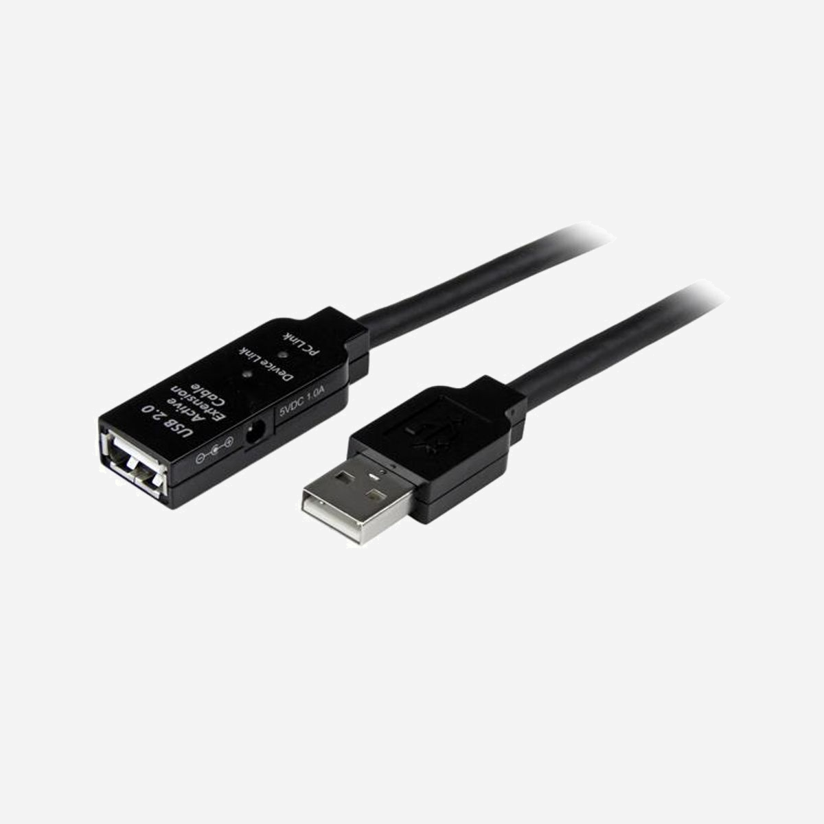 StarTech.com USB2AAEXT35M : Câble d'Extension Actif USB 2.0, 35m, Connecteurs USB-A Mâle/Femelle, Contacts Nickel, Noir - Prolongez la distance entre un ordinateur et un appareil USB 2.0 de 35 mètres<br/><br/>Le câble d'extension USB 2.0 actif USB2AAEXT35M de 35 mètres comporte un connecteur USB de type A mâle et un USB de type A femelle, permettant l'extension jusqu'à 35 mètres d'appareils USB 2.0.<br/>Solution tout-en-un pour contourner les contraintes de distance ainsi que les restrictions quant à l'alimentation<br/><br/>The StarTech.com Advantage<br/>