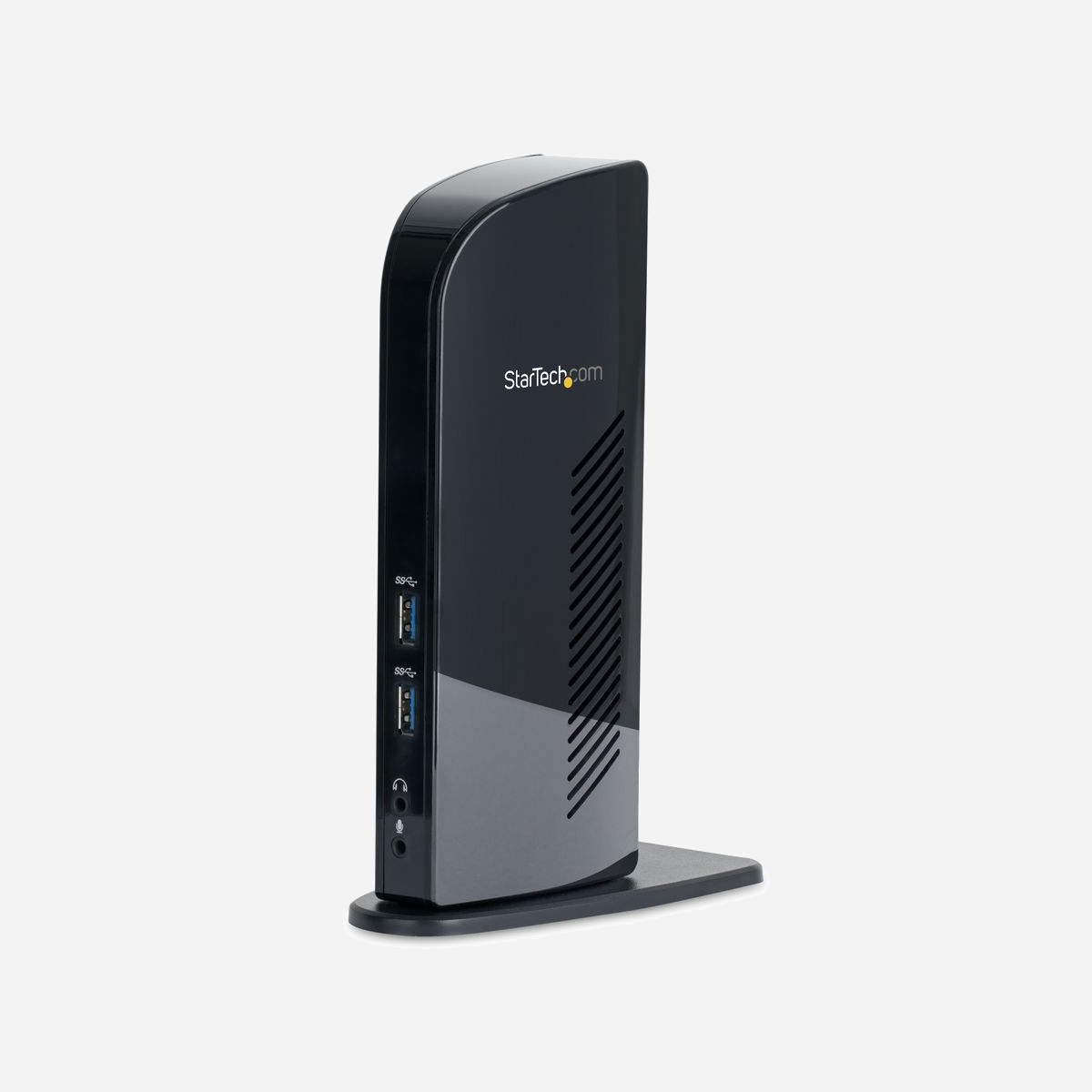 StarTech.com USB3SDOCKHD : Station d'accueil USB 3.0 Double Écran HDMI/DVI, 6x USB-A (2x USB 3.0, 4x USB 2.0), GbE, Audio, Compatible Windows/macOS/ChromeOS - Optimisez votre productivité grâce à cette station d'accueil USB-A à double écran, dotée de l'Ethernet Gigabit, d'un hub USB et d'un système audio<br/><br/>Cette station d'accueil USB 3.0 combine un hub USB 2.0/USB 3.0 à 6 ports, des connecteurs audio pour casque et microphone, et un port Gigabit Ethernet RJ45 en une seule station d'accueil.<br/><br/>Adaptabilité d'affichage<br/><br/>Offrant des combinaisons vidéo doubles flexibles dès la sortie de la boîte, cette station d'accueil universelle pour ordinateur portable dispose d'une sortie moniteur externe HDMI et DVI offrant des résolutions allant jusqu'à 1920x1200p, ainsi qu'un adaptateur DVI vers VGA inclus pour plus de flexibilité.<br/><br/>Hub USB intégré<br/><br/>Le hub USB intégré dispose de 2 ports USB 3.0 et de 4 ports USB 2.0 pour connecter des périphériques supplémentaires tels que des disques durs externes ou une souris filaire comme s'ils étaient connectés directement à votre ordinateur portable.<br/><br/>Conception polyvalente<br/><br/>Avec un design vertical, la station d'accueil occupe aussi peu d'espace sur le bureau que votre smartphone, elle est donc parfaite pour les environnements d'hôtellerie ou de bureau mobile.<br/><br/>Connectivité Ethernet directe<br/><br/>Le port Ethernet RJ45 intégré prend en charge des vitesses de 10/100/1000 Mbps, vous offrant une connexion instantanée à un réseau filaire fiable.<br/><br/>Les stations d'accueil pour ordinateurs portables peuvent être utilisées pour réaliser des économies et un déploiement plus rapide avec un seul câble.<br/><br/>The StarTech.com Advantage<br/>