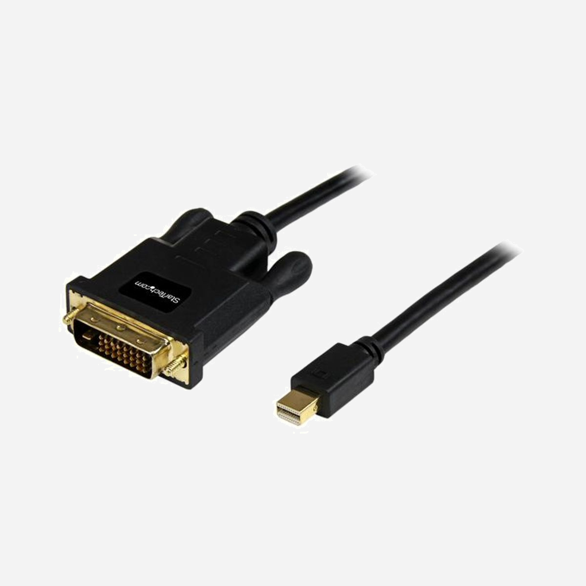 StarTech.com Câble Mini DisplayPort vers DVI 3m, mDP 1.2 vers DVI-D, 1920x1200, Adaptateur Passif, Connecteurs Mâle/Mâle, Noir, Ref: MDP2DVIMM10B - Connectez un écran DVI à un PC ou Mac® compatible Mini DisplayPort sur une distance de 3 m – Noir<br/><br/>Le câble adaptateur Mini DisplayPort® vers DVI MDP2DVIMM10B vous permet de connecter votre source vidéo Mini DisplayPort (PC de bureau, ordinateur portable, Ultrabook, etc.) à un écran ou vidéoprojecteur DVI, et d'éliminer ainsi les coûts engendrés par l'achat d’un écran compatible Mini DisplayPort.<br/><br/>Le câble adaptateur mesure 3 m de long, et comporte des connecteurs mâle/mâle, vous permettant de connecter directement votre source Mini DisplayPort à un écran DVI sans qu'un câble additionnel ne soit requis.<br/><br/>Compatible avec Intel® Thunderbolt™, lorsqu'il est directement connecté à un port E/S DisplayPort sur Thunderbolt, cet adaptateur prend en charge des résolutions d'écran pouvant atteindre 1920 x 1200 (WUXGA).<br/><br/>Le MDP2DVIMM10B est un adaptateur passif qui requiert un port DisplayPort multimode (DisplayPort++), ce qui signifie que les signaux DVI et HDMI peuvent également être transmis via le port.<br/><br/>The StarTech.com Advantage<br/>