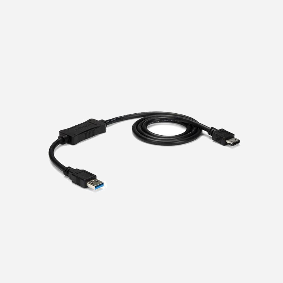 StarTech.com Adaptateur USB 3.0 vers eSATA - SATA 6Gb/s - Connecteurs USB-A mâle / eSATA femelle - Longueur 91cm - Chipset ASMedia ASM1053E - Connectez un périphérique de stockage eSATA à un port USB 3.0 sur votre ordinateur ou ordinateur portable<br/><br/>Le câble USB 3.0 vers eSATA USB3S2ESATA3 vous permet de connecter tout disque dur eSATA externe, disque à l'état solide ou lecteur optique à votre ordinateur compatible USB. Il s'agit d'une excellente solution pour les ordinateurs qui ne prennent pas en charge eSATA, comme les ordinateurs MacBook® et Ultrabook™.<br/><br/>Pour optimiser la performance et utiliser la vitesse de vos lecteurs SATA 6 Gb/s à leur plein potentiel, l'adaptateur USB 3.0 vers eSATA est compatible aux révisons SATA I/II/III et prend en charge des vitesses de transfert atteignant 5 Gb/s par USB 3.0.<br/><br/>Avec la prise en charge de lecteurs Blu-ray/DVD/CD ATAPI/optiques et les disques durs/disques à l'état solide de grande capacité (testé jusqu'à 4 To) le câble adaptateur USB vers eSATA est compatible avec pratiquement tout périphérique eSATA, et il peut améliorer grandement les capacités de stockage/sauvegarde de votre ordinateur.<br/><br/>Le câble de lecteur USB 3.0 vers eSATA vous assure d'une connexion sans tracas grâce à une installation plug-and-play simple. De plus, le câble est d'une longueur parfaite (1 mètre, bout à bout) pour accéder facilement aux ports USB du panneau arrière de votre ordinateur.<br/><br/>The StarTech.com Advantage<br/>