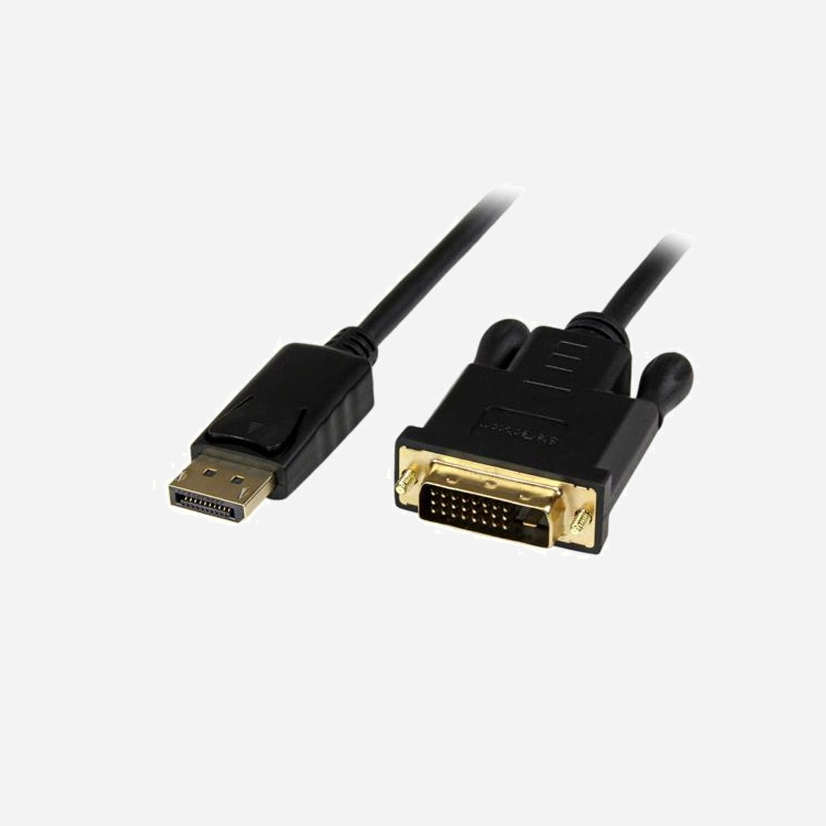 StarTech.com Adaptateur DisplayPort vers DVI Actif 91cm, DP2DVIMM3BS, 1920x1200, DVI-D Mâle, DP 1.2, Chipset Parade PS171, Noir - Eliminez les enchevêtrements de câbles inutiles grâce à cet adaptateur actif DisplayPort vers DVI court, de 91 cm<br/><br/>Le câble convertisseur actif DisplayPort vers DVI DP2DVIMM3BS de 91 cm permet de connecter directement votre ordinateur de bureau ou portable compatible DisplayPort à un moniteur ou vidéoprojecteur DVI, vous évitant ainsi d'avoir à utiliser des adaptateurs supplémentaires, tout en éliminant les enchevêtrements de câbles.<br/><br/>Pour une compatibilité garantie avec presque toute sortie DisplayPort, l'adaptateur actif DisplayPort vers DVI prend en charge les signaux DisplayPort multimode (DP++) et monomode. Ainsi, contrairement aux adaptateurs passifs, le DP2DVIMM3BS peut même être utilisé avec les cartes graphiques qui ne peuvent pas fournir des signaux de sortie DP++ multimodes, comme les cartes ATI® Eyefinity.<br/><br/>De plus, car le câble convertisseur prend en charge des résolutions vidéo jusqu'à 1920x1200, vous pouvez convertir une source vidéo DisplayPort en DVI sans compromettre la qualité vidéo.<br/><br/>Remarque :<br/><br/>Cet adaptateur n’est pas compatible avec l’écran Apple Cinema Display.<br/><br/>The StarTech.com Advantage<br/>