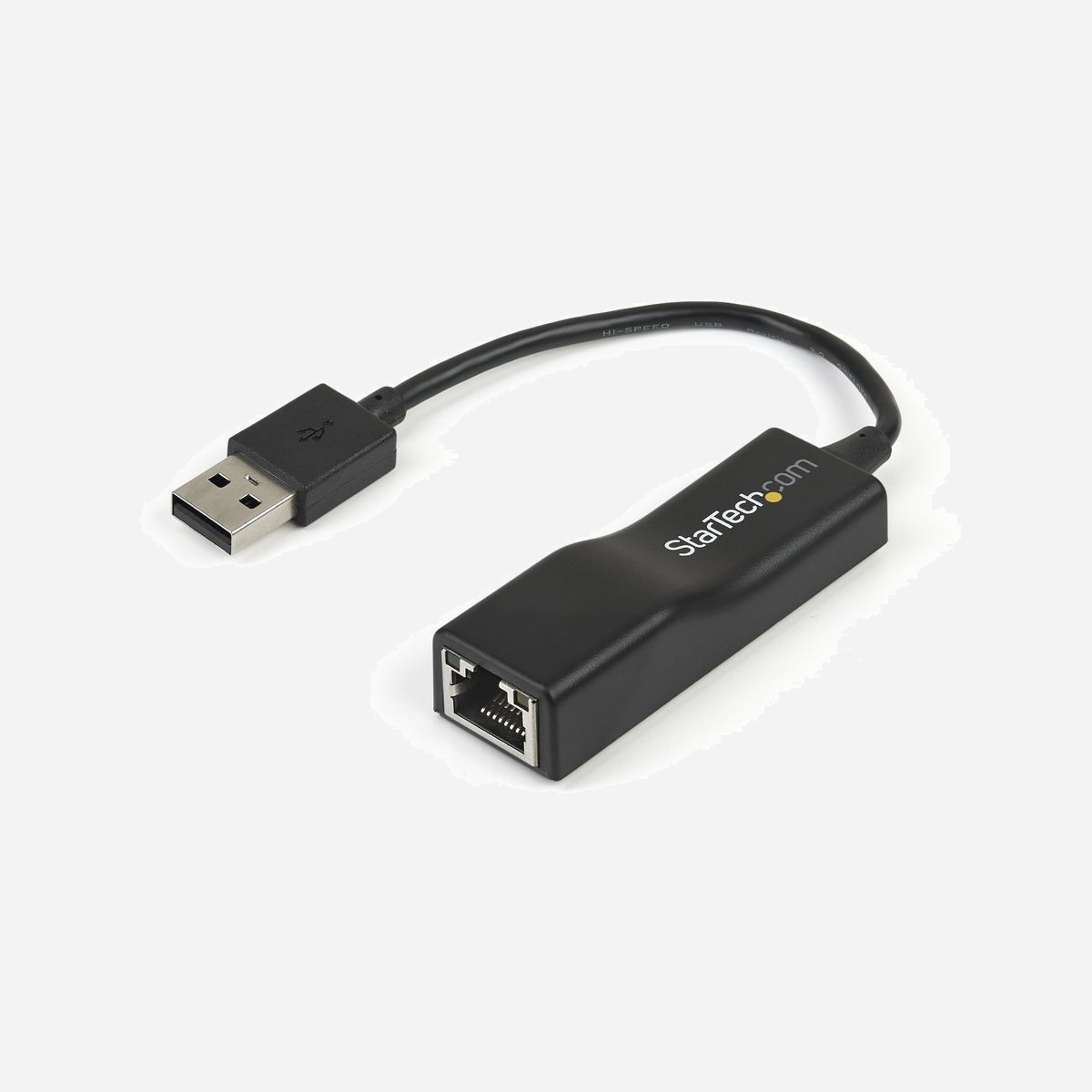 StarTech.com Adaptateur USB 2.0 vers Ethernet RJ45 10/100 Mb/s Chipset ASIX AX88772C, Support VLAN, WoL, Compatible Windows, macOS, Linux - Ajoutez un port Ethernet 10/100 Mb/s à votre ordinateur de bureau ou portable via USB<br/><br/>L'adaptateur réseau USB 2.0 vers 10/100 Mb/s USB2100 vous permet d'ajouter un port Fast Ethernet par USB à votre ordinateur portable ou de bureau.<br/><br/>Son format de dongle compact comprend un câble contribuant à aérer les branchements. Voici donc une solution idéale pour ajouter une capacité de connectivité Ethernet câblée à votre PC sans ouvrir l'étui; ou pour remplacer un adaptateur réseau intégré en panne sur votre ordinateur portable.<br/><br/>Permettant un fonctionnement en mode semi-duplex/duplex complet, cet adaptateur Ethernet USB 2.0 prend en charge des vitesses de transfert de données jusqu'à 200 Mb/s. Il propose également des fonctions favorisant la flexibilité comme le marquage Wake-on-LAN (WoL) et VLAN.<br/><br/>Améliorer la productivité et la gestion des périphériques avec l'application Connectivity Tools<br/><br/>Développée pour améliorer les performances et la sécurité, Connectivity Tools est la seule suite logicielle du marché qui fonctionne avec une large gamme d'accessoires de connectivité informatique. La suite logicielle comprend :<br/><br/>•<br/><br/>L'utilitaire de mise en page avancée des fenêtres : pour configurer et enregistrer des mises en page personnalisées des fenêtres.<br/><br/>•<br/><br/>Utilitaire de surveillance des événements USB : Pour suivre et enregistrer les périphériques USB connectés<br/><br/>Pour plus d'informations et pour télécharger l'application Connectivity Tools, veuillez visiter : StarTech.com/Connectivity-Tools<br/><br/>style="text-align:center"><br/><br/>The StarTech.com Advantage<br/>