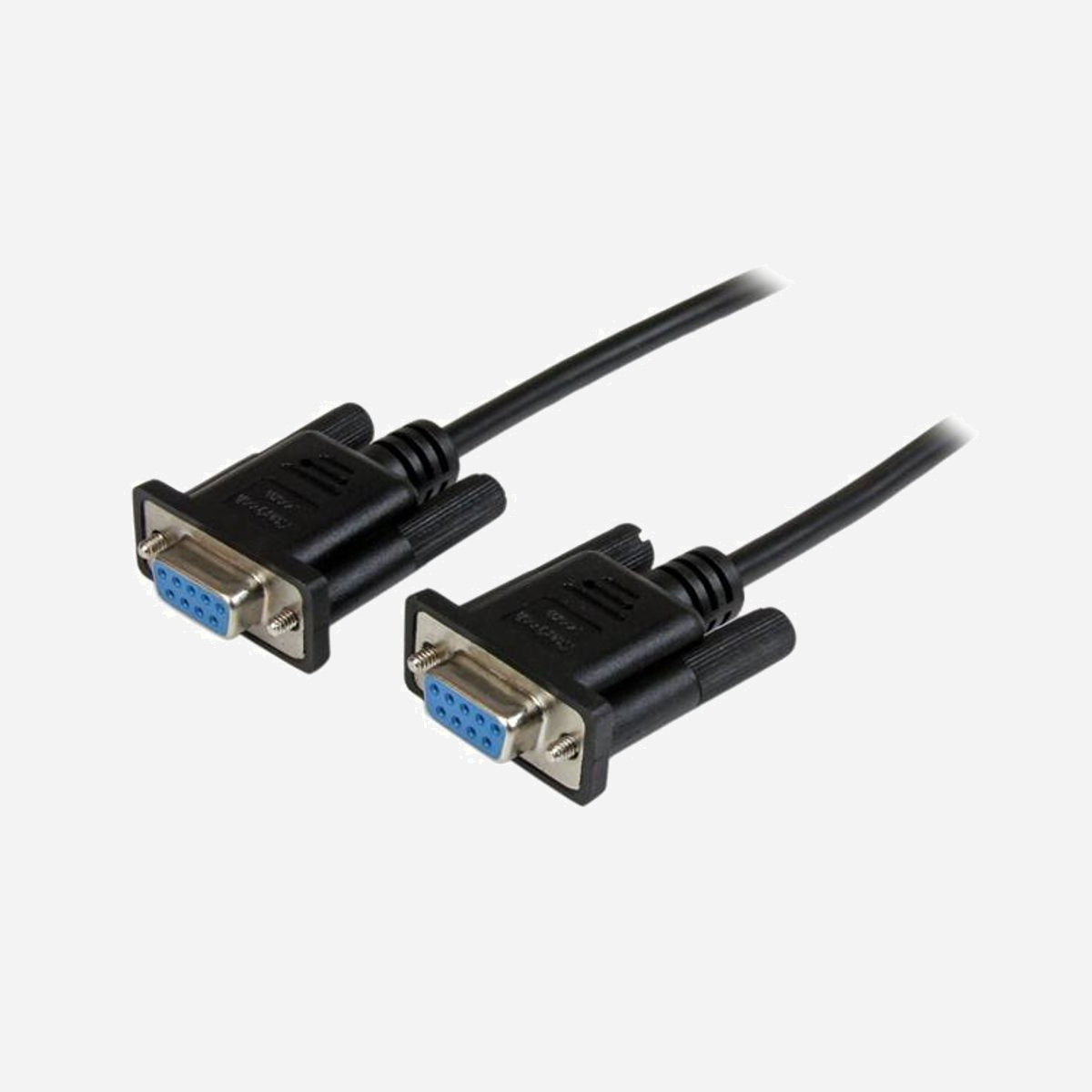 StarTech.com Câble Null Modem Série DB9 RS232 2m, DB9 Femelle/Femelle, Noir, Blindé, AWG28, PVC - SCNM9FF2MBK - Branchez vos périphériques série pour transférer vos fichiers<br/><br/>Le câble null modem DB9 2 m SCNM9FF2MBK comporte deux connecteurs femelles DB9 vous permettant de brancher un appareil série sur un port série à 9 broches, ou de transférer directement des fichiers entre des PC par connexion série.<br/><br/>Conçu pour assurer une connexion fiable et durable<br/><br/>The StarTech.com Advantage<br/>