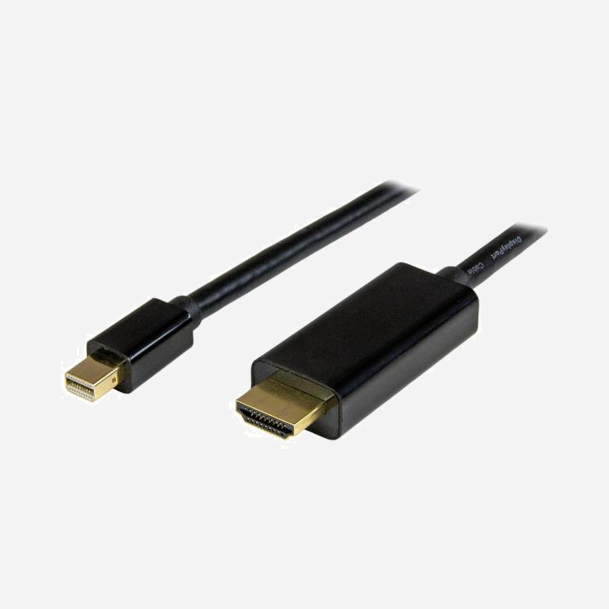 Câble adaptateur StarTech.com Mini DisplayPort vers HDMI 2m, M/M, 4K UHD (3840x2160) 30Hz, DisplayPort 1.2, HDMI 1.4, HDCP & DPCP, Noir - Supprimez les câbles enchevêtrés en branchant directement votre PC ou votre Mac® à un écran HDMI<br/><br/>Ce câble adaptateur Mini DisplayPort™ vers HDMI® de 1,8 m permet la connexion via un seul câble entre votre ordinateur portable Microsoft® Surface™ Pro, MacBook ou Ultrabook™ équipé d'un port Mini DP vers un écran ou un vidéoprojecteur HDMI. Cet adaptateur passif prend en charge les résolutions vidéo jusqu'à la norme Ultra HD 4K. Il est également compatible Thunderbolt™ lorsqu'il est connecté à un port E/S DisplayPort via Thunderbolt.<br/><br/>Une qualité d’image étonnante<br/><br/>Avec ce câble adaptateur, vous pourrez obtenir une qualité d'image remarquable quatre fois supérieure à la résolution 1080p, lors de la conversion de Mini DisplayPort vers HDMI.<br/><br/>Cet adaptateur est également rétrocompatible avec les écrans et les sources vidéo de résolution inférieure. Grâce à la prise en charge de résolutions haute définition de 1080p et 720p, préparez votre installation existante au format vidéo 4K du futur.<br/><br/>Installation pratique<br/><br/>En se branchant directement entre la source vidéo Mini DisplayPort et le port HDMI de votre écran, cet adaptateur mDP vers HDMI favorise l'installation la plus simple et discrète qui soit. Pas besoin de source d'alimentation; contrairement à certains convertisseur au format dongle qui nécessitent également un câblage vidéo distinct encombrant.<br/><br/>Installation sans enchevêtrement de câbles<br/><br/>D'une longueur de 2 m, ce câble adaptateur permet une connexion compacte qui élimine tout superflu, pour une installation nette et professionnelle. Si vous avez besoin de moins de longueur, nous proposons également le câble mDP vers HDMI de 1 m (MDP2HDMM1MB), qui vous permet de sélectionner la dimension convenant à votre installation personnalisée.<br/><br/>The StarTech.com Advantage<br/>