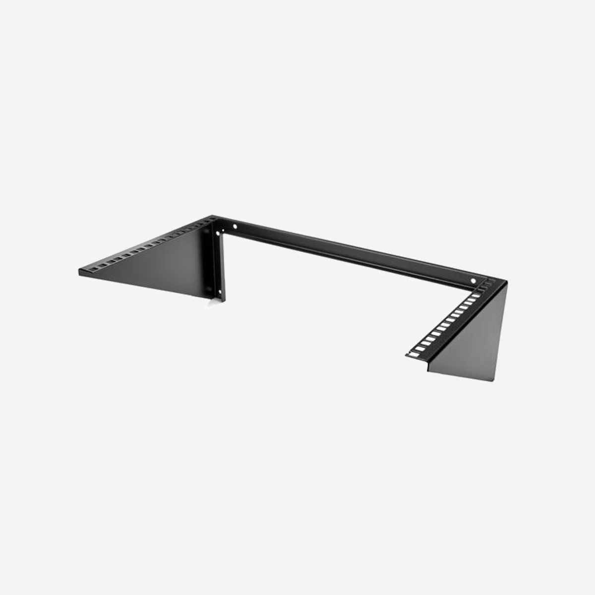 StarTech.com Rack Mural Vertical 6U Acier RK619WALLV, Charge 90.7kg, EIA/ECA-310-E, 505x152x282mm, Montage Mural/Plafond, Vis et Écrous Cage Inclus - Montez des appareils de serveur, de réseau ou de télécommunication verticalement avec ce rack mural de 6U<br/><br/>Ce support mural fournit 6U d'espace de stockage pour monter verticalement votre équipement au mur. Le rack mural 6U est conforme à la norme EIA-310-D afin de garantir la compatibilité avec tout type d'équipement de montage en rack 19"; comme par exemple vos rallonges électriques et vos appareils de télécommunication, de réseau et audio/vidéo.<br/><br/>Gagnez de l'espace en montant votre équipement au mur ou sur une autre surface<br/><br/>Le rack 6U optimise votre espace de travail grâce au montage mural de votre équipement. L'espace de votre bureau ou de toute autre surface est ainsi libéré. C'est la solution idéale pour votre environnement de petit bureau et de bureau personnel, votre salle de serveurs ou toute autre pièce où l'espace disponible est limité.<br/><br/>La garantie d'une installation sécurisée et simplifiée<br/><br/>Le rack mural est fabriqué en acier afin de garantir une solution de montage robuste et sécurisée pour votre équipement indispensable et coûteux. En outre, du fait de l'écartement de 40 cm entre les trous adaptés au montage mural, il correspond exactement aux normes de construction des cloisons sèches, ce qui assure un ancrage mural simple, sécurisé et robuste. Des vis et des écrous cage sont également fournis avec le support mural afin de vous éviter tout problème lié au matériel de montage.<br/><br/>Personnalisez votre espace de travail avec différentes options d'installation<br/><br/>Pour fournir une solution de montage adaptée à quasiment tout type de surface (mur, plafond ou bureau), le support 6U propose plusieurs schémas de montage, à la fois pour les plafonds et les murs. Cela signifie que vous pouvez monter le support verticalement au mur ou horizontalement au plafond, ou sous votre bureau.<br/><br/>Si vous cherchez une solution de stockage montable avec moins d'unités de racks, StarTech.com offre également un support mural 1U, un support mural 2U, un support mural 3U et un support mural 4U.<br/><br/>The StarTech.com Advantage<br/>