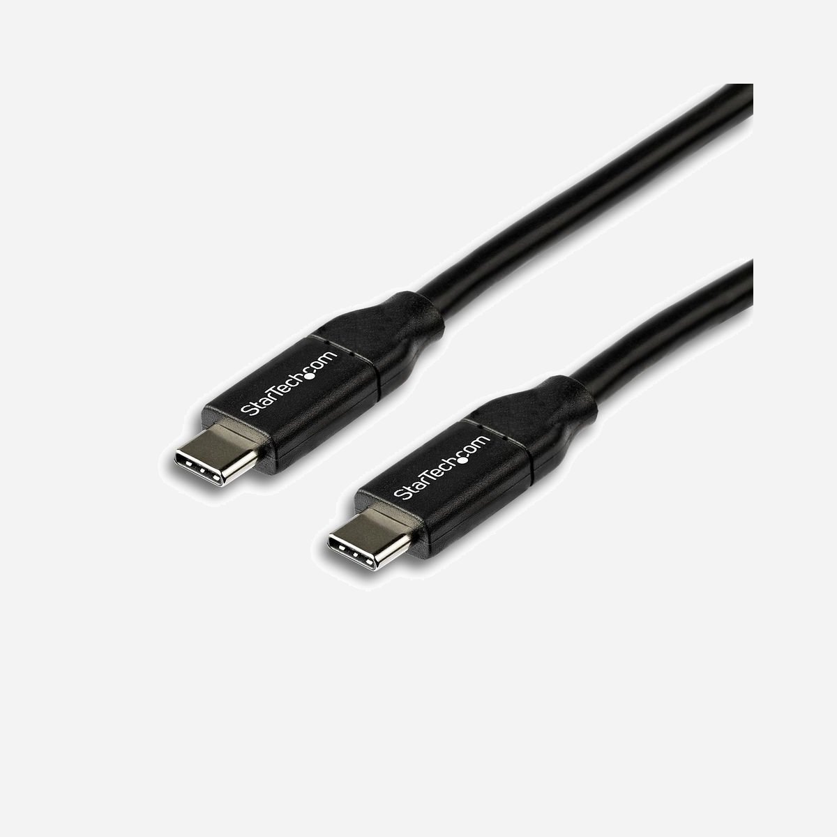 StarTech.com Câble USB-C vers USB-C 2m, 100W (5A) Power Delivery, USB 2.0, 480 Mbit/s, AWG 24/26, Noir, Certifié USB-IF, Réf: USB2C5C2M - Alimentez vos appareils USB Type-C<br/><br/>Grâce à sa capacité d'alimentation maximale de 5 A (100 W), vous pouvez utiliser ce câble USB-C™ vers USB-C pour alimenter et charger un ordinateur équipé de ports USB-C, tel que votre Apple MacBook Pro, MacBook ou votre Chromebook Pixel™; à l'aide d'un chargeur mural USB-C, d'un chargeur pour véhicule ou d'un chargeur Power Bank.<br/><br/>Chargez rapidement vos appareils mobiles<br/><br/>Les 5 A d'alimentation Power Delivery vous permettent de charger vos appareils mobiles plus rapidement qu'avec un câble standard USB-C 2.0. C'est la solution idéale pour les utilisateurs mobiles. Diminuez votre temps de chargement et assurez la disponibilité de vos appareils à tout moment, tout au long de votre trajet.<br/><br/>Bénéficiez d'une connexion optimale avec les câbles certifiés USB-IF<br/><br/>Ce câble USB Type-C a été soumis à des tests de conformité très rigoureux et porte la certification USB-IF (USB Implementers Forum) qui garantit le respect de l'ensemble des spécifications USB 2.0. Ces spécifications concernent notamment toutes les normes environnementales, électriques et mécaniques, et garantissent ainsi la haute qualité et la fiabilité de ce câble pour chacun de vos appareils USB-C.<br/><br/>The StarTech.com Advantage<br/>
