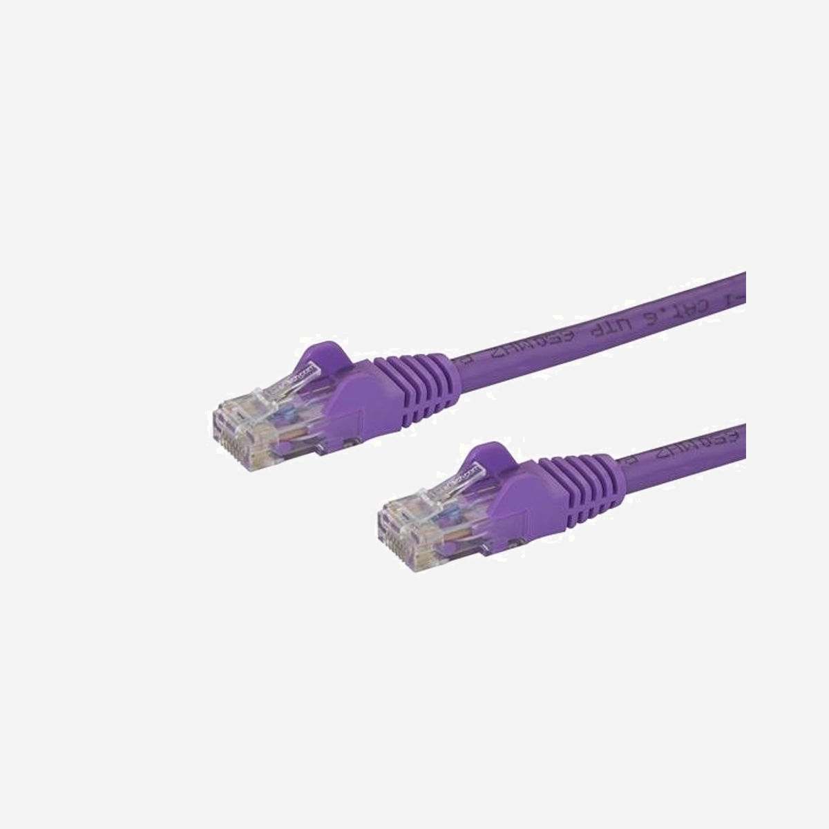 StarTech.com Câble Cat6 UTP 0.5m Violet - RJ45 Mâle/Mâle - Gigabit Ethernet 1000Base-T(X) - Conducteur Cuivre 24 AWG - Contacts Or - PoE - Sans Crochet - Créez des connexions Gigabit Ethernet avec prise en charge PoE<br/><br/>Ce câble Cat6 assure des connexions réseau Gigabit fiables, garantissant ainsi la capacité nécessaire à vos applications Ethernet exigeantes.<br/><br/>Recherchez la longueur et la couleur dont vous avez besoin<br/><br/>Ce câble patch violet de 50 cm est parfaitement adapté à une utilisation dans les armoires de serveurs et les panneaux de brassage, ainsi qu'avec les hubs Ethernet. Il est destiné aux applications de courte distance, telles que les connexions point-à-point de serveur et de commutateur réseau en rack et entre racks.<br/><br/>Pour des installations réseau simplifiées, nos câbles patch Cat6 sont disponibles dans une grande variété de longueurs et de couleurs. Vous disposez ainsi toujours de la longueur de câble dont vous avez besoin et pouvez appliquer un code couleur à vos branchements pour une installation mieux organisée.<br/><br/>Les connecteurs de câble RJ45 sans crochet assurent la protection de vos connexions réseau<br/><br/>Pour un câblage sans heurts, ce câble durable est doté de connecteurs sans crochet qui protègent les connecteurs de câble RJ45 des déchirures et des ruptures pendant l'installation.<br/><br/>Il est également équipé de capuchons destinés à atténuer la tension en protégeant les extrémités du connecteur RJ45 des torsions excessives. Ceci réduit le risque d'endommager le câble et d'affecter les performances et la connectivité réseau.<br/><br/>100 % cuivre pour une valeur exceptionnelle<br/><br/>Bénéficiez d'un rapport qualité-prix maximal en investissant dans nos câbles Cat6. Chacun de nos câbles patch est fabriqué à partir des meilleurs conducteurs en cuivre et est confectionné et testé avec soin afin de maintenir la paradiaphonie (NEXT) à un niveau nettement inférieur aux limites acceptables.<br/><br/>Fil de 0,25 mm² pour une connexion réseau hautes performances<br/><br/>Assurez la capacité nécessaire à vos applications Ethernet exigeantes, telles que Power-over-Ethernet et la diffusion vidéo en flux continu 4K ou 1080p, grâce à des câbles dotés d'un fil de cuivre de 0,25 mm².<br/><br/>Les connecteurs dorés de 50 microns garantissent une conductivité maximale<br/><br/>Vous pouvez compter sur nos connecteurs RJ45 pour vous fournir une conductivité optimale tout en éliminant les pertes de signal dues à l'oxydation ou à la corrosion.<br/><br/>The StarTech.com Advantage<br/>
