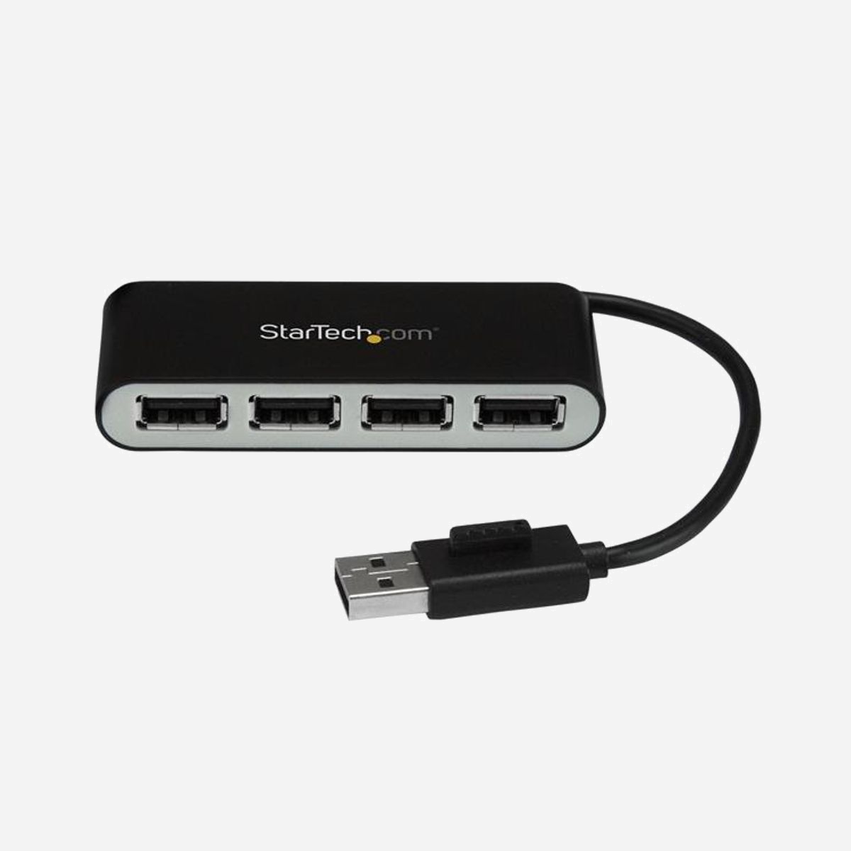 StarTech.com Hub USB 2.0 4 ports ST4200MINI2, 480 Mbit/s, boîtier plastique noir/argent, câble intégré, compatible Windows/Mac/Linux/Chrome OS - Ajoutez quatre ports USB 2.0 à votre ordinateur, grâce à ce hub USB économique et compact<br/><br/>Voici une méthode simple et économique pour étendre la connectivité de votre ordinateur en ajoutant des ports USB supplémentaires. Ce hub USB à 4 ports transforme un simple port USB en 4 connexions, et sa conception compacte, alimentée par USB, en fait l'accessoire idéal pour tous vos déplacements. Ce hub présente également un boîtier à faible encombrement afin de libérer de l'espace sur votre bureau.<br/><br/>Ajoutez des ports USB où que vous soyez<br/><br/>Compact et léger, ce hub USB à 4 ports a été pensé pour la mobilité. Glissez-le dans la sacoche de votre ordinateur portable lors de vos déplacements pour bénéficier de multiples options de connexion presque partout où vous en avez besoin. Idéal pour connecter les appareils USB les plus répandus, comme les souris, claviers et clés USB, où et quand vous en avez besoin.<br/><br/>Conception alimentée par bus pour voyager léger<br/><br/>Ce hub polyvalent est équipé d'un câble USB intégré et est alimenté par bus. Il est donc alimenté directement par le port USB de votre ordinateur. Ainsi, vous emportez moins de câbles lors de vos déplacements, car aucun adaptateur d'alimentation externe n'est nécessaire.<br/><br/>Accès facilité aux ports<br/><br/>Ce hub facilite la connexion et la déconnexion de vos appareils grâce aux quatre ports USB 2.0 situés du même côté.<br/><br/>Compatibilité universelle pour une installation simplifiée<br/><br/>Puisqu'il ne nécessite aucun logiciel ou pilote supplémentaire, ce hub USB 2.0 universel est compatible avec un large éventail d'ordinateurs. Son installation s'exécute automatiquement dès le branchement pour que vous puissiez l'utiliser rapidement. Il est également pris en charge par la plupart des systèmes d'exploitation Windows®, Mac, Linux® et Chrome OS™, ce qui en fait un hub compatible multiplateforme.<br/><br/>The StarTech.com Advantage<br/>