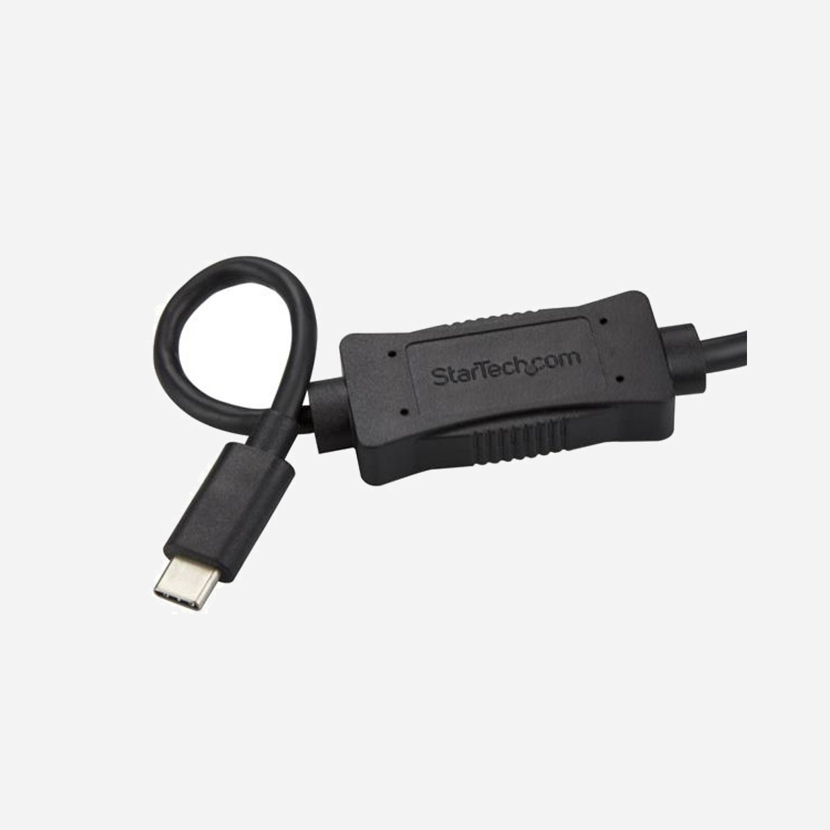 StarTech.com Adaptateur USB-C vers eSATA 1m - USB 3.0 (5 Gbps) Mâle/Mâle - Compatible HDD/SSD/ODD - Plug and Play - USB3C2ESAT3 - Accédez aux périphériques de stockage eSATA avec lecteur de disque dur, SSD ou ODD à partir d'un ordinateur portable USB-C ou Thunderbolt 3<br/><br/>Ce câble USB-C™ vers eSATA est un adaptateur de lecteur externe qui vous offre un accès simple et rapide à un périphérique de stockage eSATA via le port USB-C ou Thunderbolt™ 3 de votre ordinateur portable.<br/><br/>Connectez un lecteur optique à votre ordinateur portable<br/><br/>Même si votre ordinateur portable n'est pas équipé d'un port eSATA, le câble USB 3.0 vers eSATA vous permet de le connecter à un périphérique de stockage externe. Le câble prend en charge les connexions vers les disques durs SATA (lecteurs de disque dur) et les lecteurs SSD.<br/><br/>Le câble prend également en charge les connexions vers les lecteurs optiques (ODD), ce qui vous permet de connecter un lecteur de CD-ROM ou DVD-ROM à votre ordinateur portable.<br/><br/>Réalisez efficacement les tâches d'administration des disques<br/><br/>Le câble prend en charge les commandes et les fonctions eSATA telles que l'autosurveillance SMART. Il est également compatible avec le matériel et les logiciels d'administration des disques eSATA, comme l'utilitaire de sauvegarde.<br/><br/>Lorsqu'il est connecté à un périphérique de stockage hébergeant des lecteurs HDD ou SSD, le câble USB-C vers eSATA permet aux professionnels de l'informatique de connecter des lecteurs pour :<br/><br/>• Récupérer des données<br/>• Réparer des disques défaillants<br/>• Réutiliser ou réaffecter des disques durs<br/>• Exécuter des diagnostics<br/>• Créer des images de disques<br/>• Sauvegarder et archiver des disques pour empêcher la perte de données<br/>• Transférer du contenu entre le disque et l'ordinateur portable<br/><br/>Le câble d'un mètre facilite l'installation partout où vous allez, dans un laboratoire, sur un bureau ou sur le terrain. Grâce à l'installation plug-and-play, vous pouvez vous connecter à n'importe quel système d'exploitation en toute simplicité, sans installer le moindre logiciel supplémentaire.<br/><br/>The StarTech.com Advantage<br/>