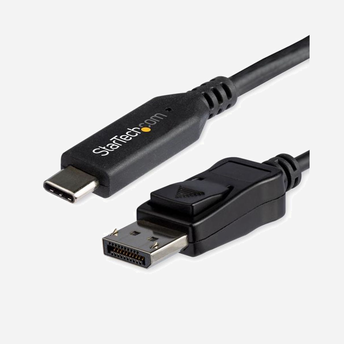 StarTech.com Câble Adaptateur USB-C vers DisplayPort 1.4 CDP2DP146B - 1.8m - 7680x4320 (8K) 60Hz - HBR3 - Compatible Thunderbolt 3 - Noir - Câble adaptateur vidéo USB-C ™ | Compatible Thunderbolt ™ 3 | HBR3<br/><br/>Ce câble USB-C vers DisplayPort 1.4 vous permet de connecter votre appareil USB Type-C à un écran DisplayPort à l'aide d'un seul câble. Vous bénéficiez ainsi d'une solution pratique et peu encombrante.<br/><br/>Qualité d'image exceptionnelle<br/><br/>Prenant en charge une résolution quatre fois supérieure à la 4K, ce câble adaptateur DP 1.4 8K garantit la qualité exceptionnelle de l'UHD à des résolutions allant jusqu'à 7680 × 4320, ainsi que la fonctionnalité HBR3, pour une bande passante maximale de 32,4 Gbit/s.<br/><br/>Grâce à sa qualité d'image de pointe, ce câble est idéal pour :<br/><br/>• projeter des affichages numérique parfaitement nets ;<br/>• créer des visuels accrocheurs pour la photographie et la vidéographie.<br/><br/>Le câble USB-C vers DP est rétrocompatible avec les écrans 4K et 1080p, ce qui en fait l'accessoire parfait pour votre domicile, votre bureau ou tout autre environnement de travail. De plus, il offre une évolutivité vers la résolution 8K.<br/><br/>Résolution<br/>Fréquence<br/>Prise en charge sans DSC<br/>Prise en charge avec DSC<br/>HDR10 sans DSC<br/>HDR10 avec DSC<br/><br/>1080p (1920 x 1080)<br/>60<br/>P<br/>P<br/>P<br/>P<br/><br/>120<br/>P<br/>P<br/>P<br/>P<br/><br/>240<br/>P<br/>P<br/>P<br/>P<br/><br/>4K (3840 x 2160)<br/>60<br/>P<br/>P<br/>P<br/>P<br/><br/>120<br/>P<br/>P<br/>O<br/>P<br/><br/>240<br/>O<br/>P<br/>O<br/>P<br/><br/>8K (7680 x 4320)<br/>30<br/>P<br/>P<br/>O<br/>P<br/><br/>60<br/>O<br/>P<br/>O<br/>P<br/><br/>120<br/>O<br/>O<br/>O<br/>O<br/><br/>Installation discrète<br/><br/>Ce câble adaptateur DisplayPort de 1,8 m de long permet une connexion directe qui évite les câbles superflus, garantissant ainsi une installation soignée. Pour des installations nécessitant une longueur plus courte, nous proposons également un câble DisplayPort de 1 m, vous permettant de personnaliser vos besoins de connexion.<br/><br/>Configuration simplifiée<br/><br/>Pour une utilisation aisée, ce câble convertisseurs DisplayPort offre une installation plug-and-play, éliminant ainsi le besoin de logiciels ou de pilotes supplémentaires.<br/><br/>Remarque :<br/><br/>• Votre appareil compatible USB-C doit prendre en charge le DP Alt Mode pour fonctionner avec ce câble adaptateur.<br/>• Pour obtenir des résolutions 8K, votre source et votre destination doivent prendre en charge DisplayPort 1.4.<br/><br/>The StarTech.com Advantage<br/>
