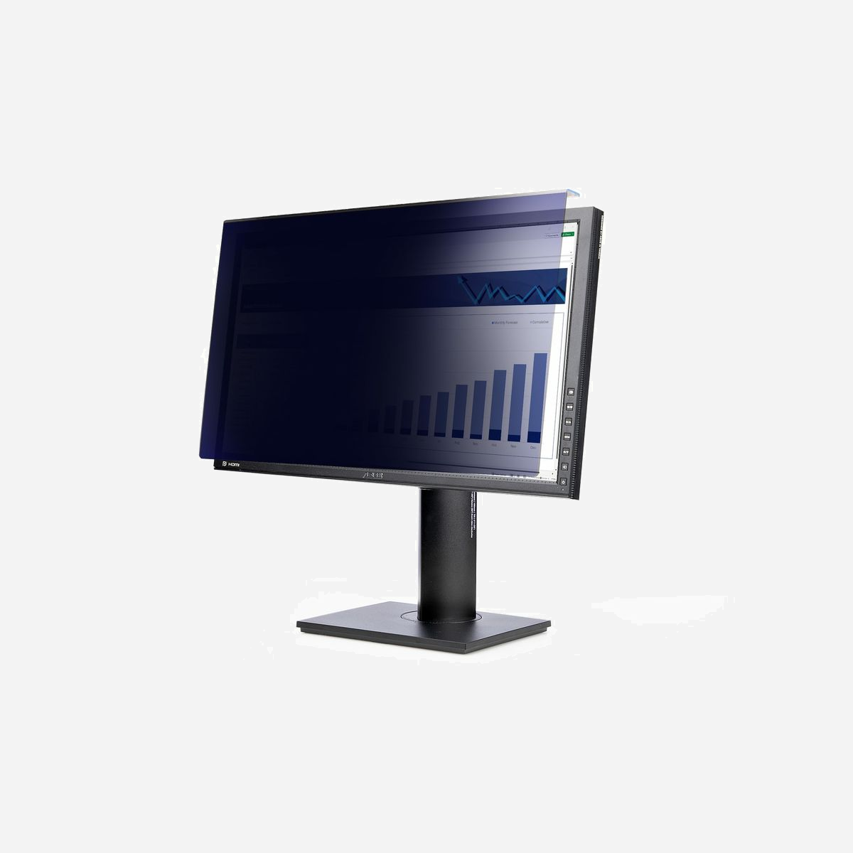StarTech.com Filtre Confidentialité 23.8" 16:9 Acrylique Suspendu, Angle de Vue +/-30°, Transmission 65%, Anti-traces, Lumière Bleue, 543x316x23mm - Empêcher les regards indiscrets en limitant l'angle de vision de l'écran d'un ordinateur<br/><br/>Accrochez ce filtre de confidentialité universel pour écran de 23,8 pouces au format 16:9 sur le bord supérieur d'un moniteur de 23,8 pouces pour obscurcir la vue des informations sensibles affichées à l'écran. Les butées en silicone assurent une application sécurisée et sans dommage.<br/><br/>Prévenir l'écoute visuelle<br/><br/>Le filtre de sécurité suspendu est une solution pratique qui protège les données confidentielles des spectateurs non autorisés tout en offrant une vue claire à 60 degrés (+/- 30 degrés depuis le centre) pour l'utilisateur.<br/><br/>Filtre acrylique<br/><br/>Le design suspendu permet de monter l'écran protecteur avec facilité ou de le retirer rapidement lorsque la confidentialité n'est pas nécessaire ou lors de partages de contenu avec un public de confiance. Le bouclier de confidentialité offre une transmittance lumineuse de 65 %, offrant une luminosité d'écran optimale avec des niveaux de confidentialité améliorés.<br/><br/>Installation sans tracas<br/><br/>Appliquez les butées en silicone incluses pour assurer une prise ferme sur le cadre acrylique depuis le haut du moniteur, et pour éviter qu'il ne touche l'écran.<br/><br/>Réduction de la lumière bleue<br/><br/>Réduisez la fatigue oculaire et améliorez le confort visuel en diminuant l'exposition à la lumière bleue. Le filtre d'écran d'ordinateur bloque la lumière bleue émise par l'affichage; réduisant ainsi l'exposition et améliorant le confort visuel.<br/><br/>The StarTech.com Advantage<br/>