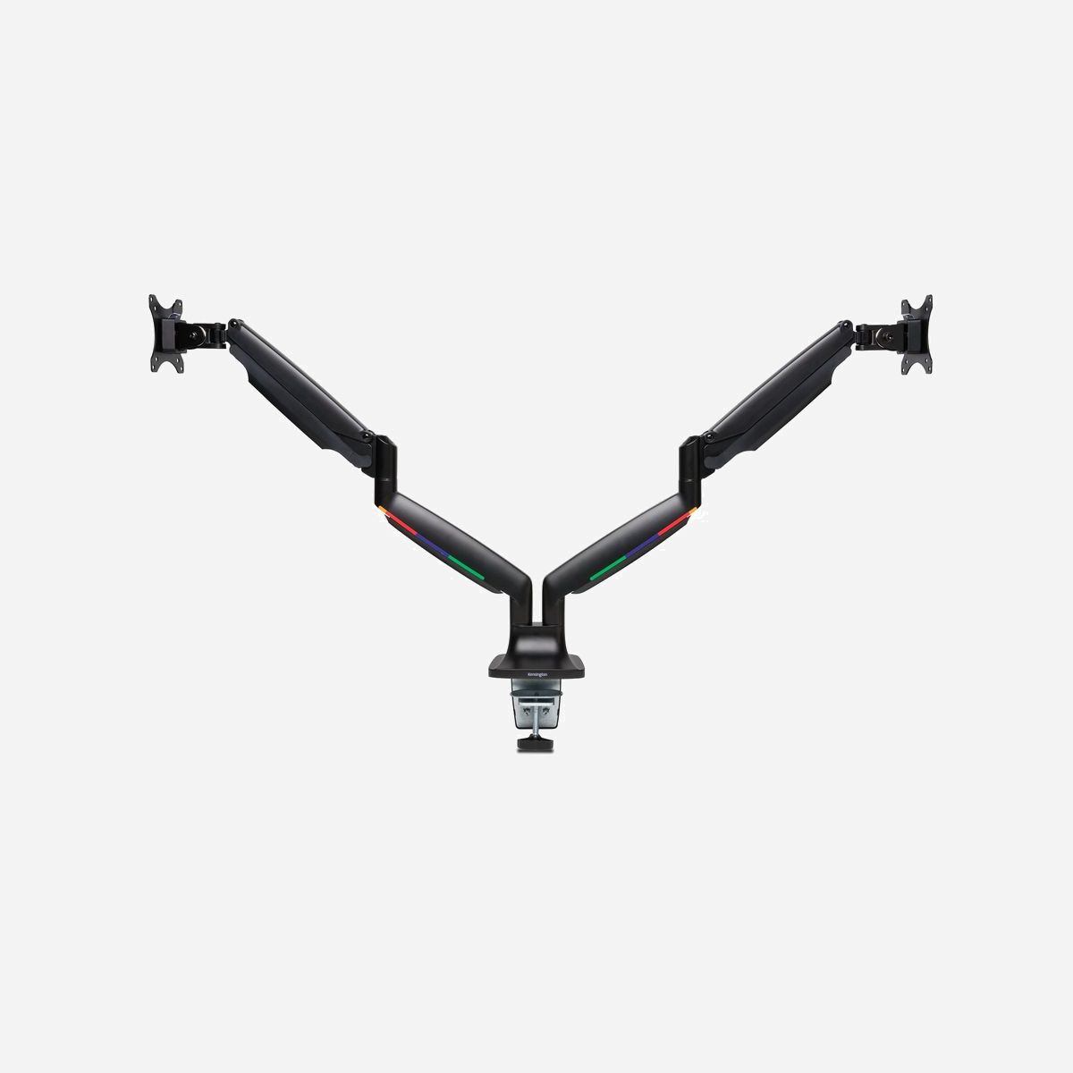Kensington Bras Double Écran SmartFit One-Touch K59601WW pour écrans 13-34", VESA 75/100mm, Pince 1-8.5cm, Inclinaison +/-90°, Rotation 180°, Charge max 9kg - Le bras double écran SmartFit® One-Touch permet d’optimiser l’ergonomie des installations à deux moniteurs pour trouver la posture la plus confortable grâce à son système SmartFit® breveté. Conforme aux normes ANSI/BIFMA, sa robustesse garantit une stabilité en toute circonstance et son ressort à gaz facilite le réglage de la hauteur, de l’éloignement et de l’angle des moniteurs (qu’ils soient montés côte à côte ou l’un au-dessus de l’autre). Le système de gestion des câbles intégré permet de regrouper et de dissimuler les câbles. Vos moniteurs étant facilement déplaçables grâce au bras, vous pouvez efficacement désencombrer votre bureau. Avec la qualité Kensington, vous bénéficierez d’un espace de travail ergonomique pendant de nombreuses années.<br><br>Grâce à SmartFit®, il n’a jamais été aussi simple de trouver la hauteur adaptée à vos besoins. Posez simplement votre main sur le graphique fourni pour identifier la couleur vous correspondant et réglez le bras en fonction !<br>Le bras double écran SmartFit® One-Touch permet un réglage sans effort de la hauteur, de l’éloignement et de l’angle du moniteur. Le design entièrement articulé du produit vous permet d’en contrôler tous les aspects : installation côte à côte ou verticale, hauteur (170 à 505 mm), pivot (+/- 90°) et rotation, et inclinaison (+/-90 °). La fonction Ajustement de la tension de compensation permet de facilement « resserrer » ou « desserrer » chaque bras en fonction du poids du moniteur (clé Allen incluse).<br>Le bras double écran SmartFit® One-Touch est stable dans toutes les positions et prend en charge les écrans plats et incurvés de 13 à 34′′ jusqu’à 9 kg.<br>Le bras double écran SmartFit® One-Touch peut être monté avec un serre-joint (épaisseur du bureau : 10 à 85 mm) ou passe-câble (épaisseur du bureau : 10 à 80 mm ; diamètre du trou : 10,5 à 50 mm). Outils inclus. L’installation peut être retirée aisément, sans laisser aucune trace. Une plaque VESA 75 ou 100 mm détachable est incluse, pour une compatibilité optimale avec les moniteurs prenant en charge la norme VESA.<br>Le système de gestion des câbles intégré au bras double écran SmartFit® One-Touch permet d’organiser et de dissimuler les câbles au sein du produit.<br>Ce bras est conforme aux normes de sécurité et de performance ANSI/BIFMA.