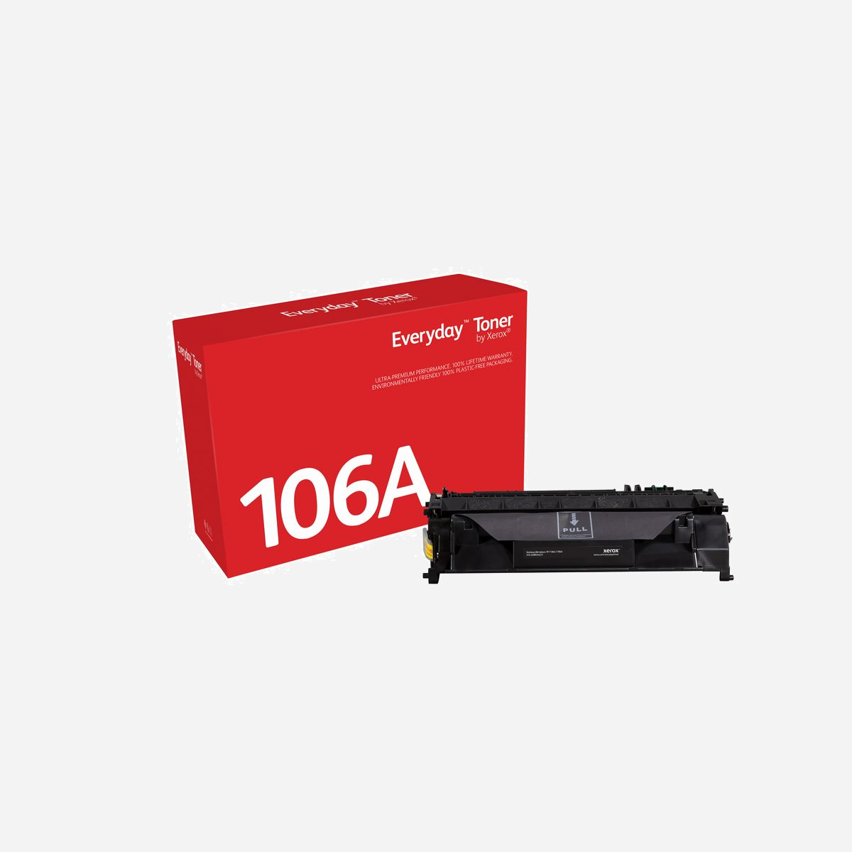 Xerox 006R04525 - Toner Noir Compatible HP 106A (W1106A) Rendement Standard 1000 Pages - Pour HP Laser 107/135/137 - Paquet Unique - Le toner Everyday™ de Xerox vous permet d’économiser 50 % à 60 % par rapport au toner d’origine tout en vous offrant la performance, la qualité et la fiabilité de Xerox avec une garantie à vie. Et ça, ça n’a pas de prix.