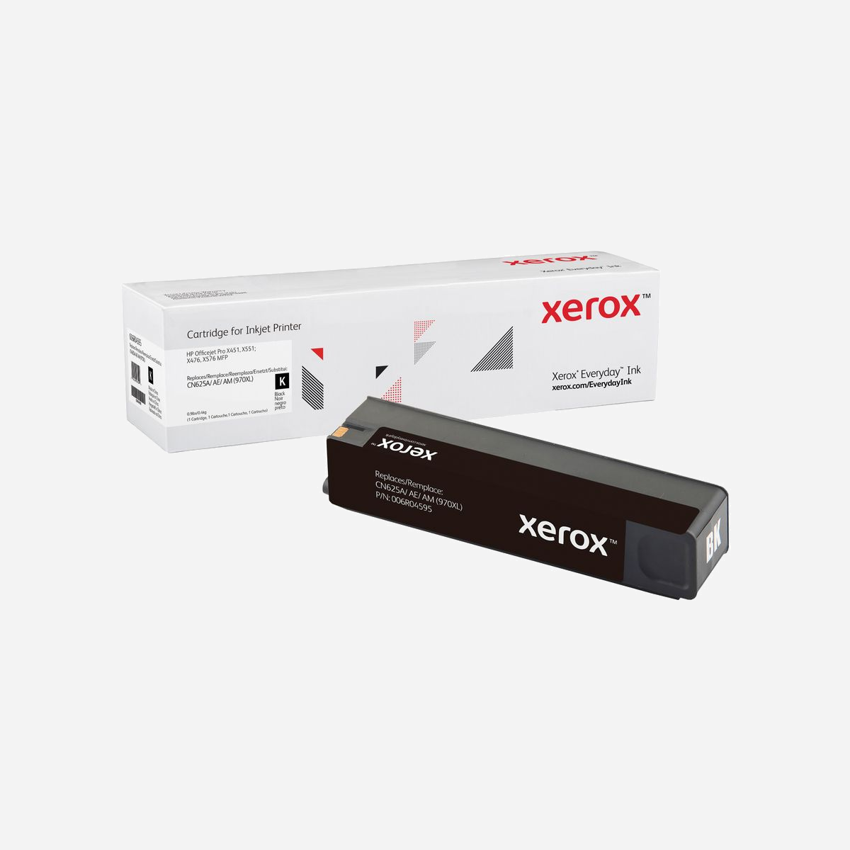Xerox 006R04595 : Toner Noir Compatible HP 970XL (CN625AE) 9200 Pages – HP Laser MFP X451/X551/X476/X576 – Made in China - Le toner Everyday™ de Xerox vous permet d’économiser 50 % à 60 % par rapport au toner d’origine tout en vous offrant la performance, la qualité et la fiabilité de Xerox avec une garantie à vie. Et ça, ça n’a pas de prix.