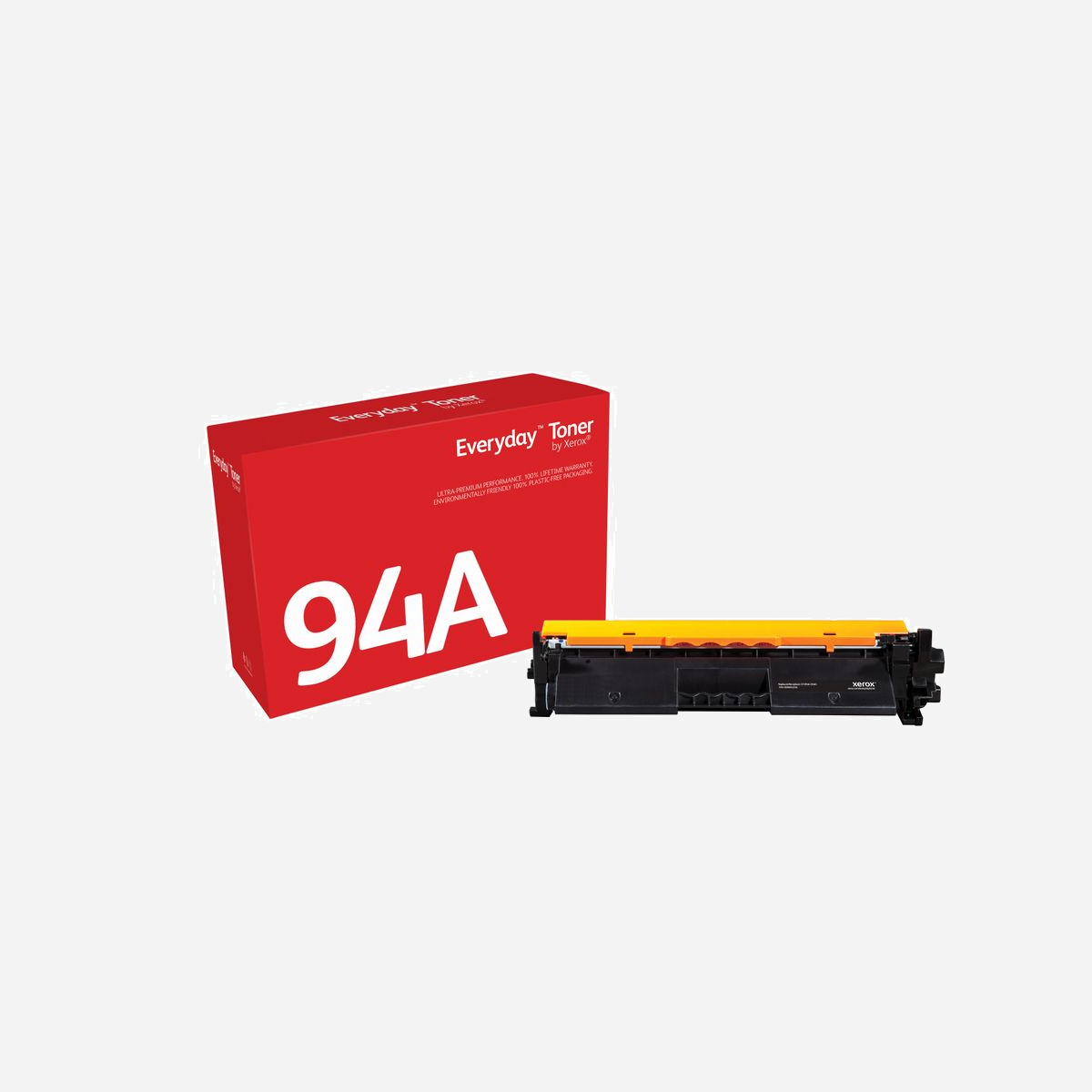 Xerox Everyday Toner Noir 006R04236 Compatible HP 94A (CF294A) 1200 pages pour LaserJet Pro M118/MFP M148 - Le toner Everyday™ de Xerox vous permet d’économiser 50 % à 60 % par rapport au toner d’origine tout en vous offrant la performance, la qualité et la fiabilité de Xerox avec une garantie à vie. Et ça, ça n’a pas de prix.