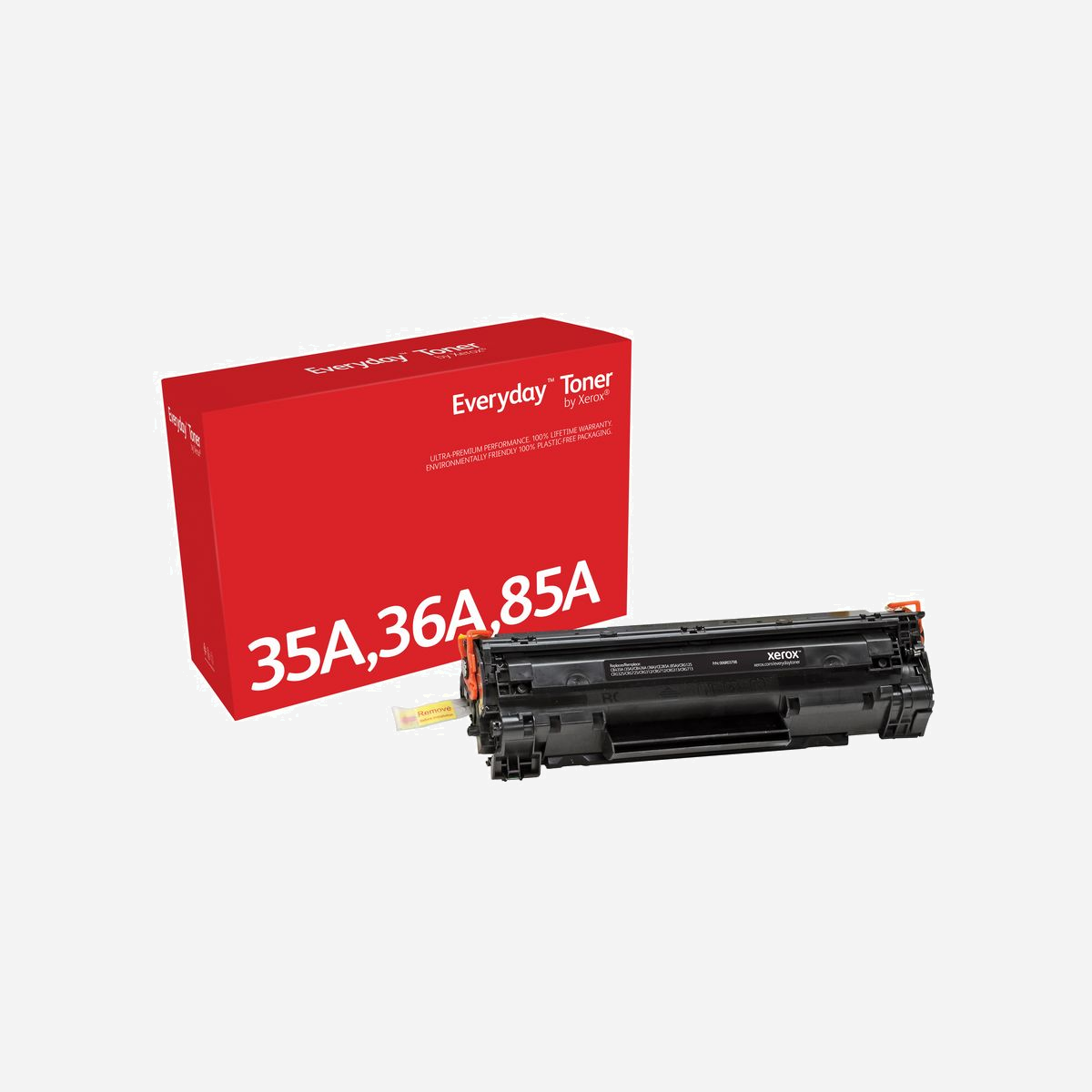Xerox 006R03708 Toner Noir Compatible HP LaserJet P1xxx/M1xxx (CB435A/CB436A/CE285A/CRG-125) 2000 Pages - Le toner Everyday™ de Xerox vous permet d’économiser 50 % à 60 % par rapport au toner d’origine tout en vous offrant la performance, la qualité et la fiabilité de Xerox avec une garantie à vie. Et ça, ça n’a pas de prix.