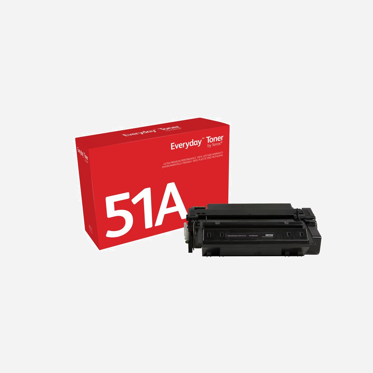 Xerox Everyday Toner Noir 006R03669 Compatible HP 51A (Q7551A) Standard - 6500 pages - LaserJet M3027/M3035/P3005 - Technologie Laser - Le toner Everyday™ de Xerox vous permet d’économiser 50 % à 60 % par rapport au toner d’origine tout en vous offrant la performance, la qualité et la fiabilité de Xerox avec une garantie à vie. Et ça, ça n’a pas de prix.