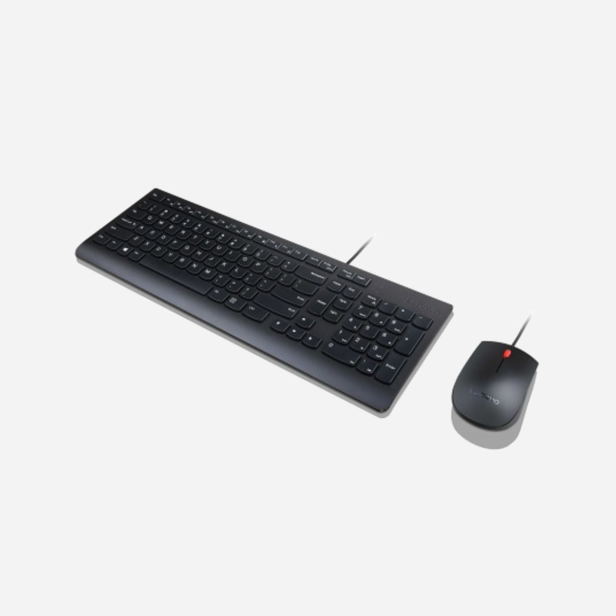 Lenovo 4X30L79897 Ensemble Clavier QWERTZ Allemand USB avec Souris Optique 1000 DPI, Taille Réelle, Noir - Compatible Windows, PC/Serveur - Lenovo 4X30L79897. Facteur de forme du clavier: Taille réelle (100 %). Style de clavier: Droit. Technologie de connectivité: Avec fil, Interface de l'appareil: USB, Disposition des touches du clavier: QWERTZ, Utilisation recommandée: Universel. Couleur du produit: Noir. Souris incluse